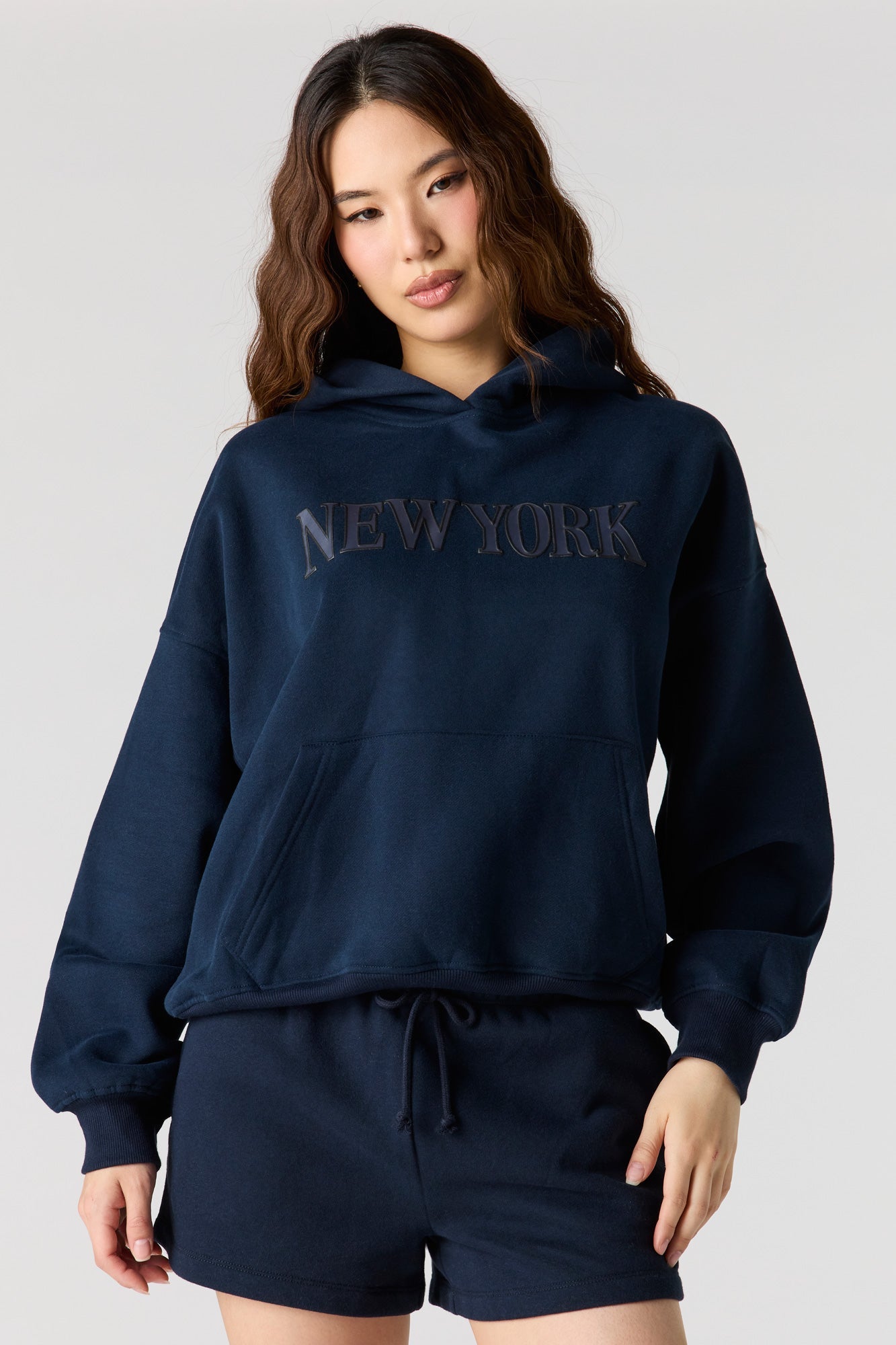 Luxe Fleece Graphic Boyfriend Hoodie