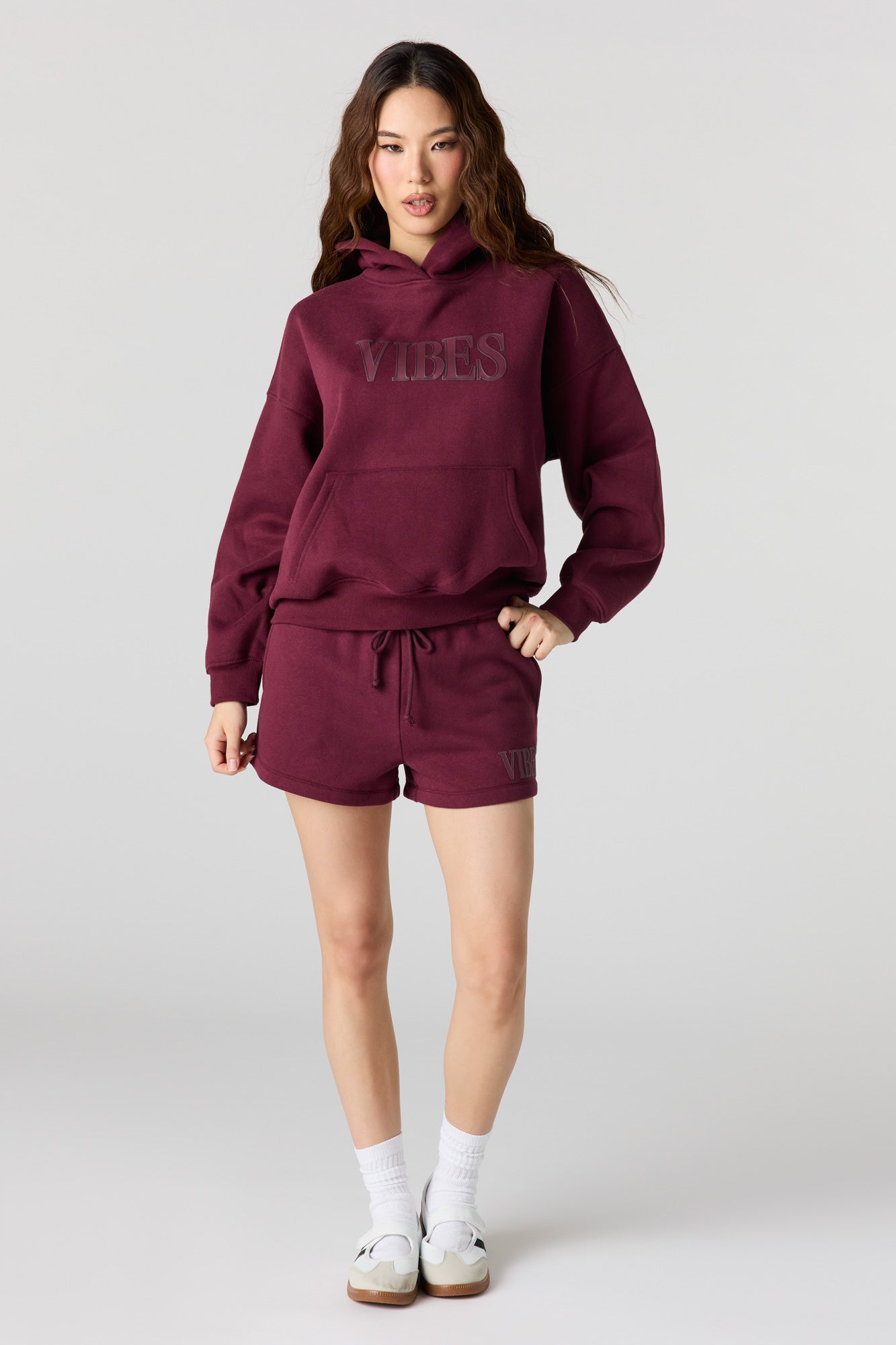 Luxe Fleece Graphic Boyfriend Hoodie