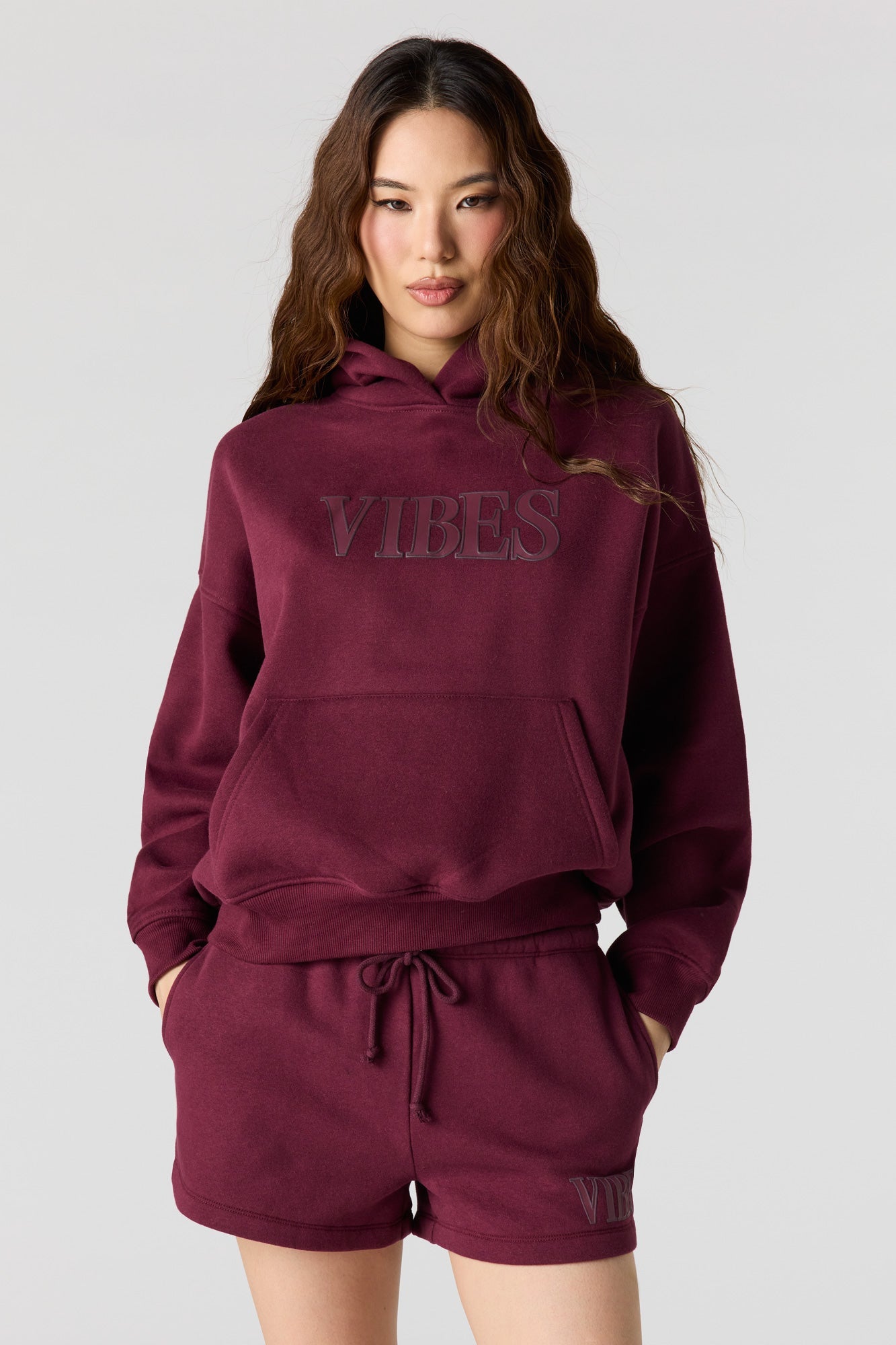 Luxe Fleece Graphic Boyfriend Hoodie