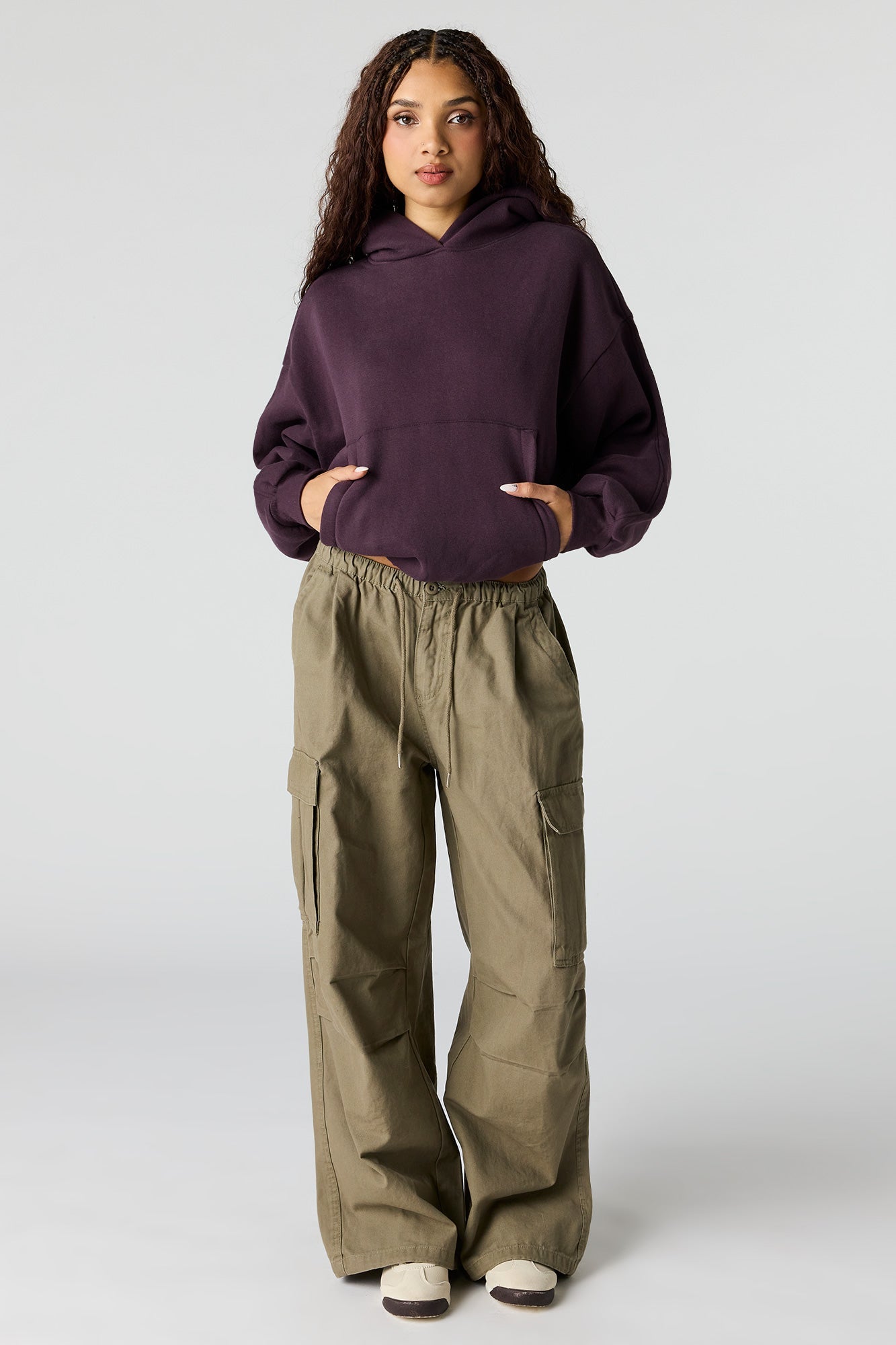 Luxe Fleece Bubble Hem Hoodie