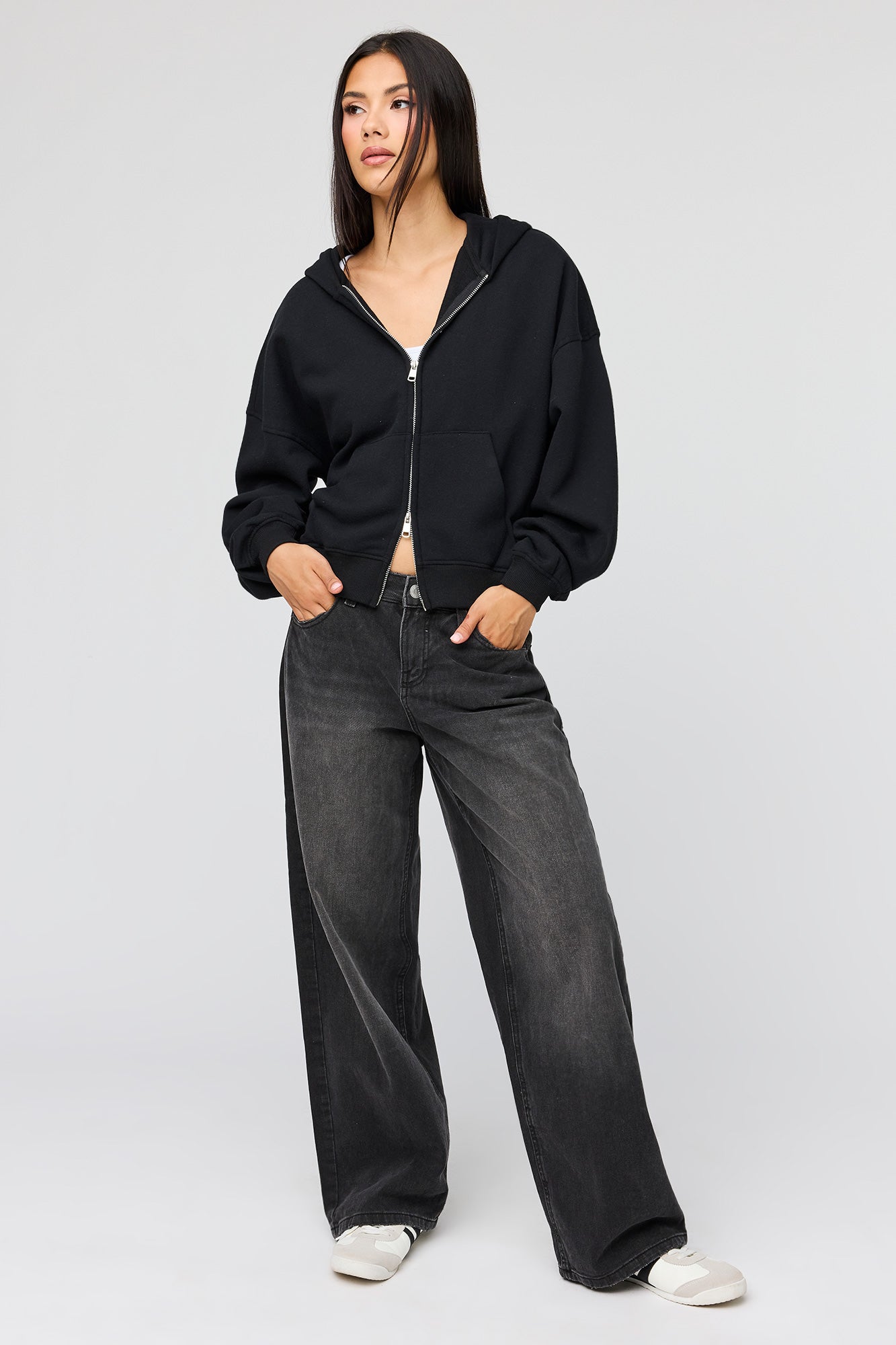 Luxe Fleece Boyfriend Zip Hoodie