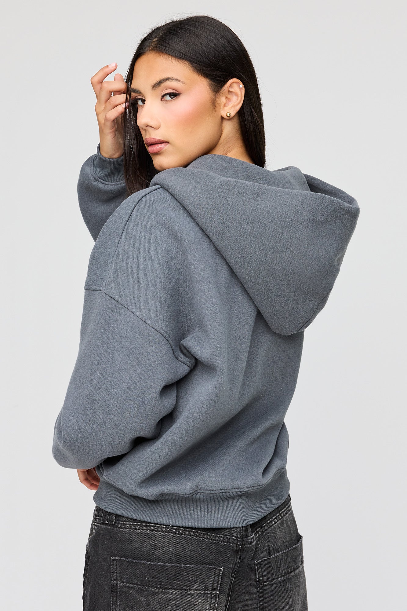 Luxe Fleece Boyfriend Zip Hoodie