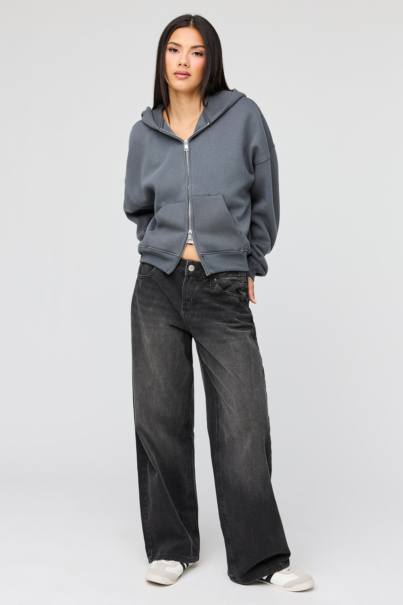 Luxe Fleece Boyfriend Zip Hoodie