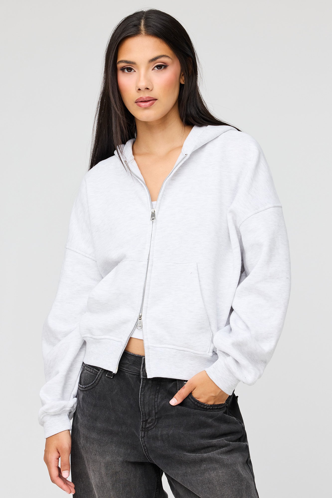 Luxe Fleece Boyfriend Zip Hoodie