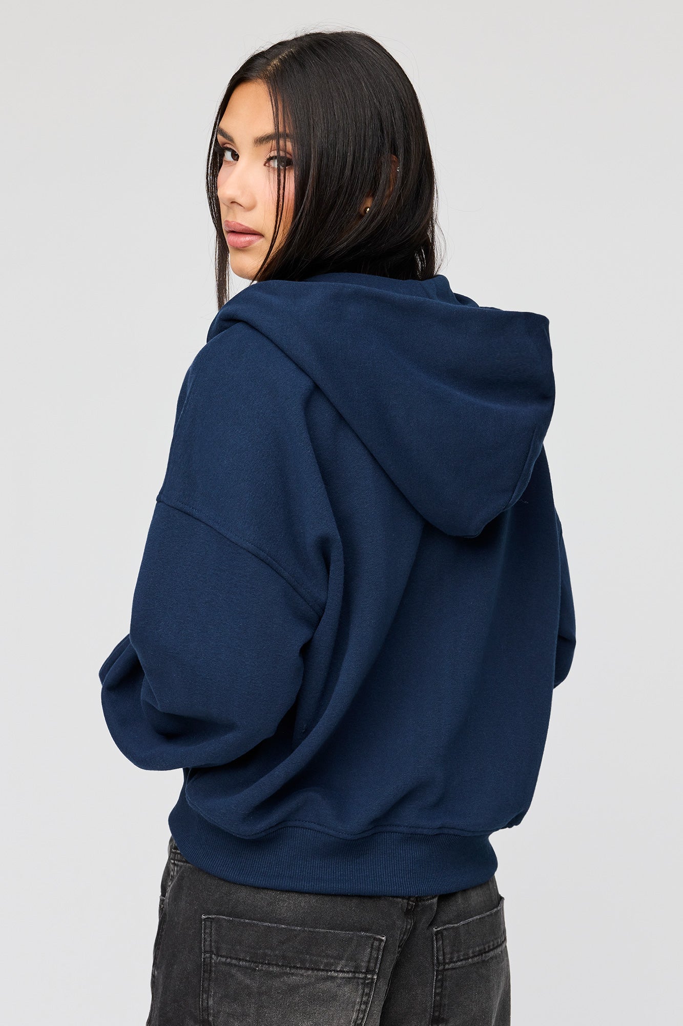 Luxe Fleece Boyfriend Zip Hoodie