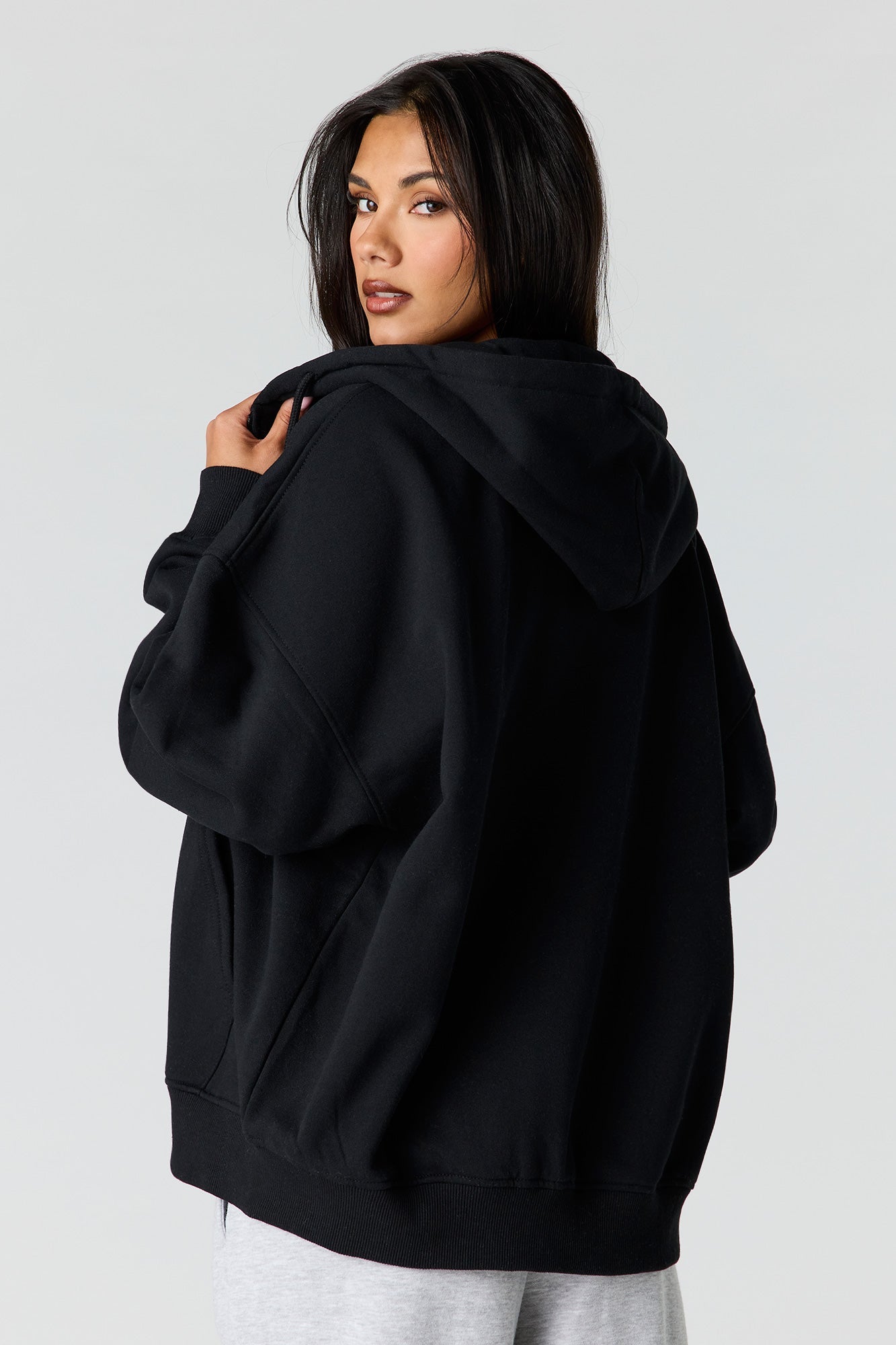 Luxe Fleece Oversized Zip Hoodie