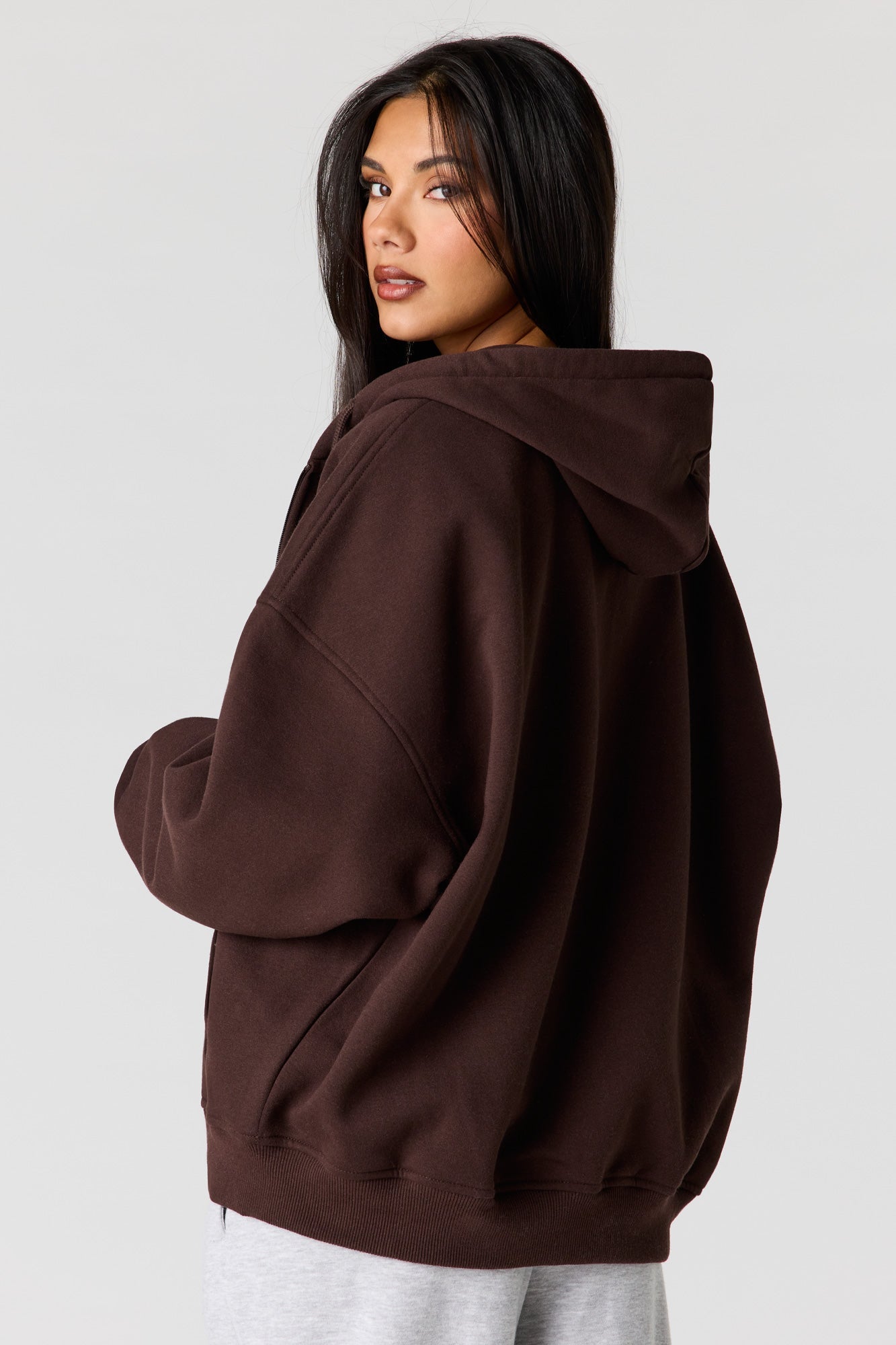 Luxe Fleece Oversized Zip Hoodie