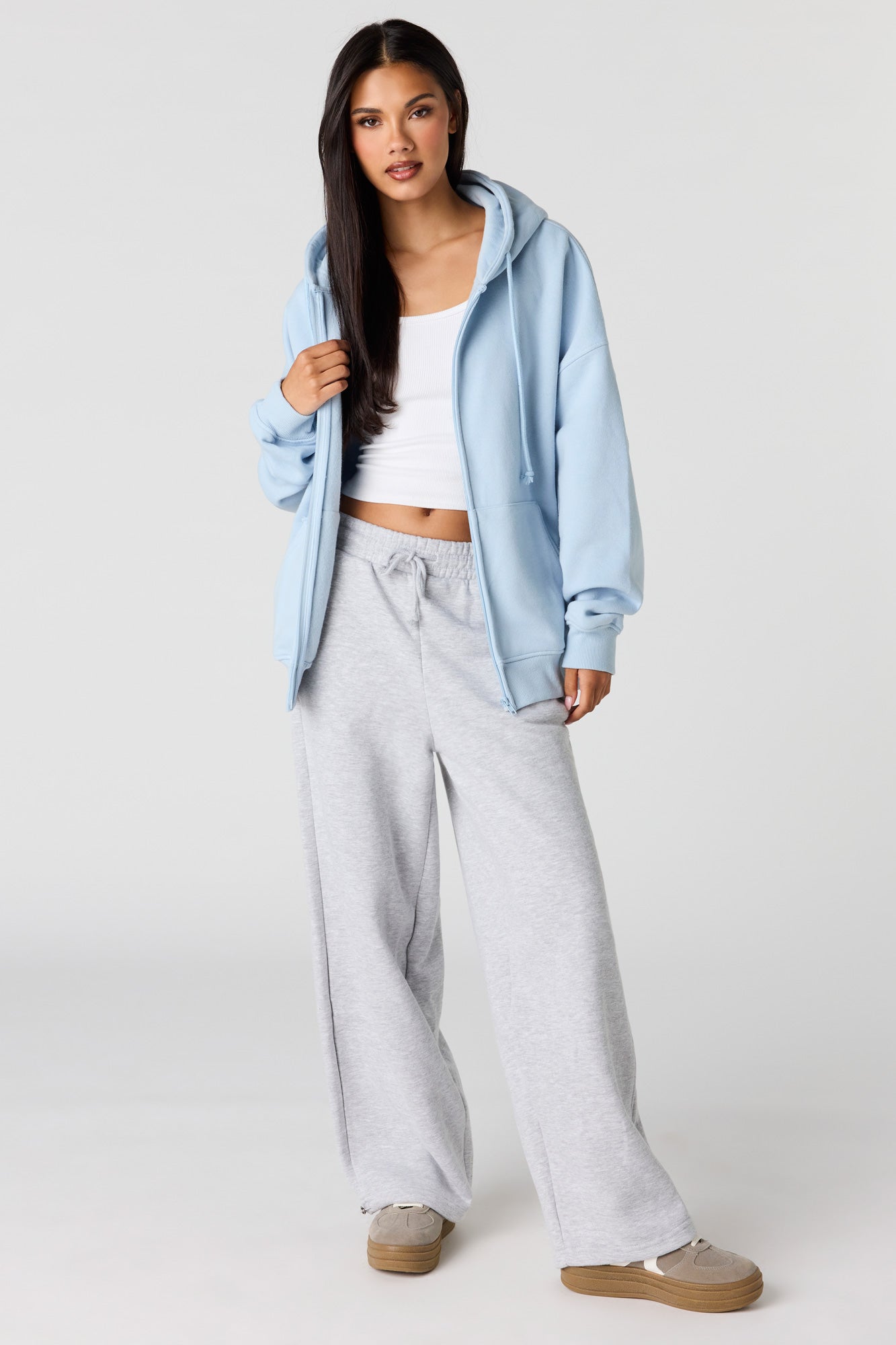Luxe Fleece Oversized Zip Hoodie