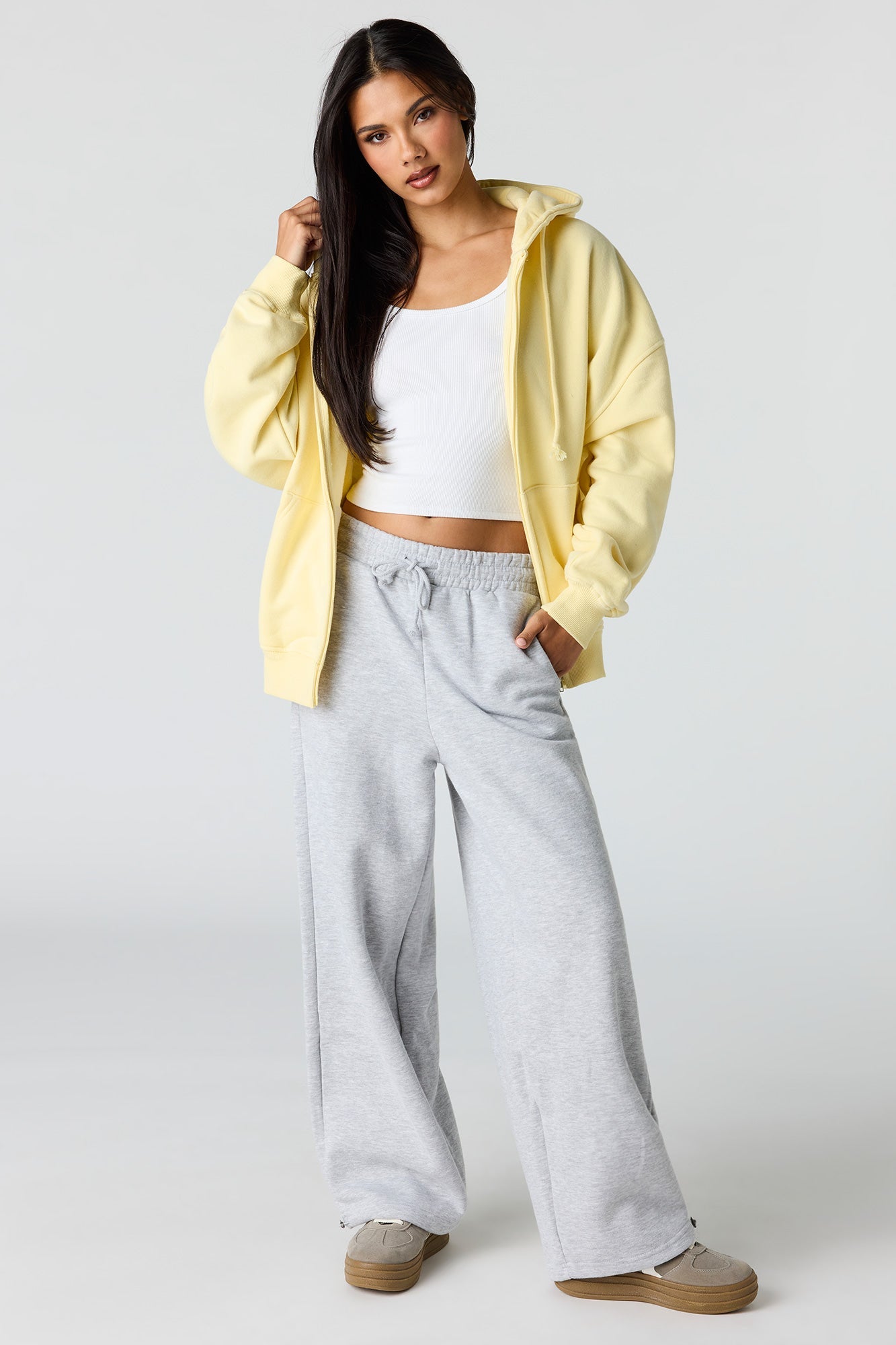 Luxe Fleece Oversized Zip Hoodie