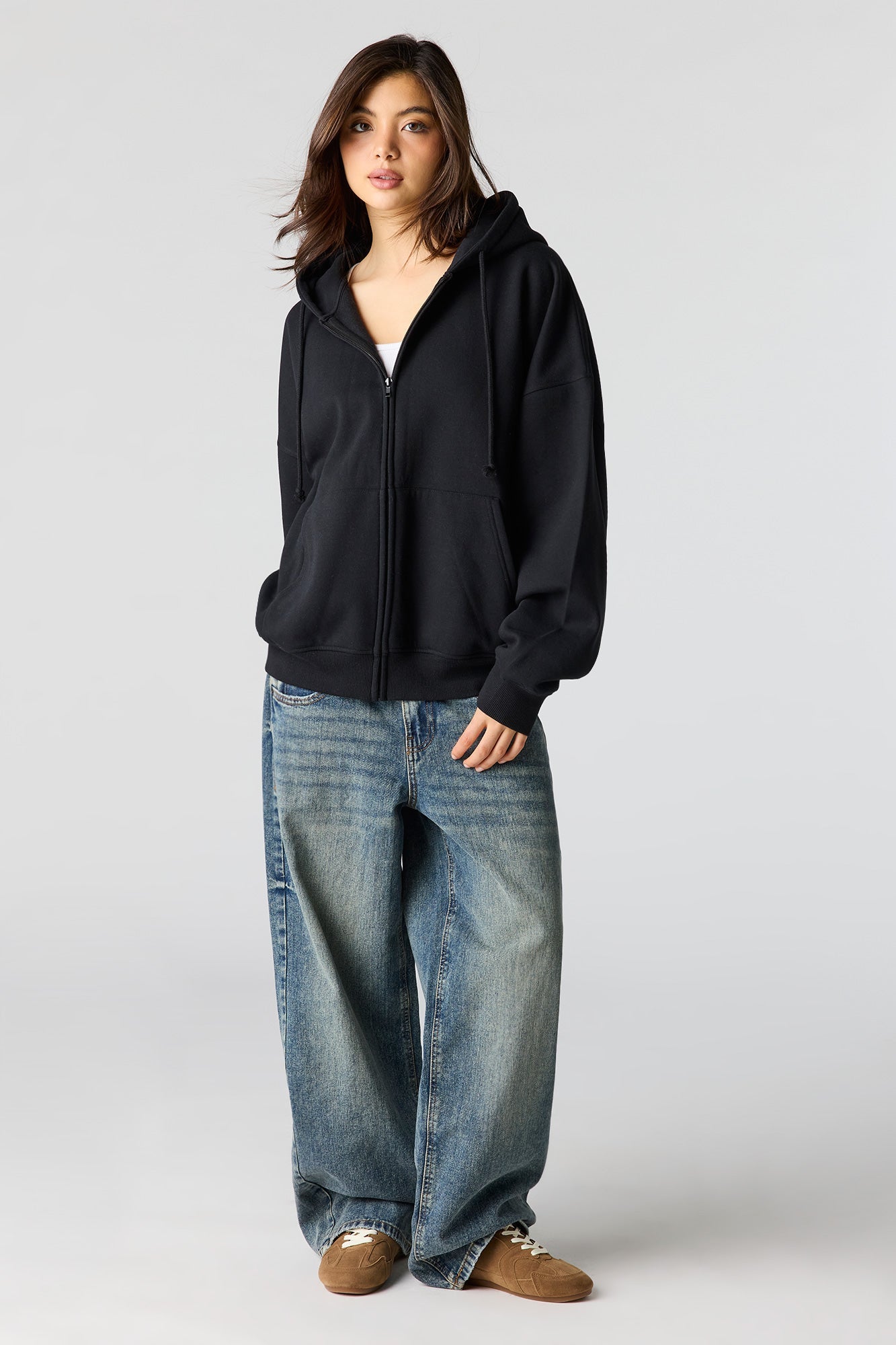 Luxe Fleece Oversized Zip Hoodie
