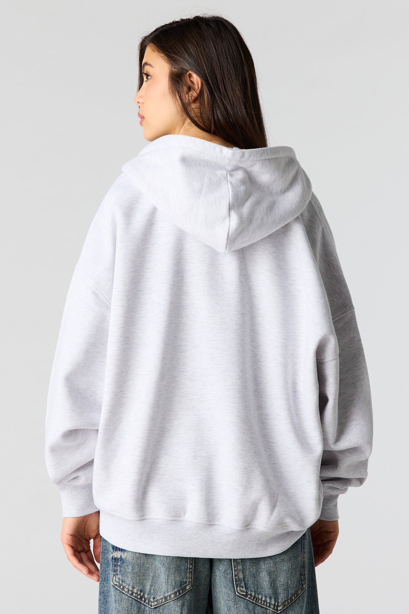 Luxe Fleece Oversized Zip Hoodie