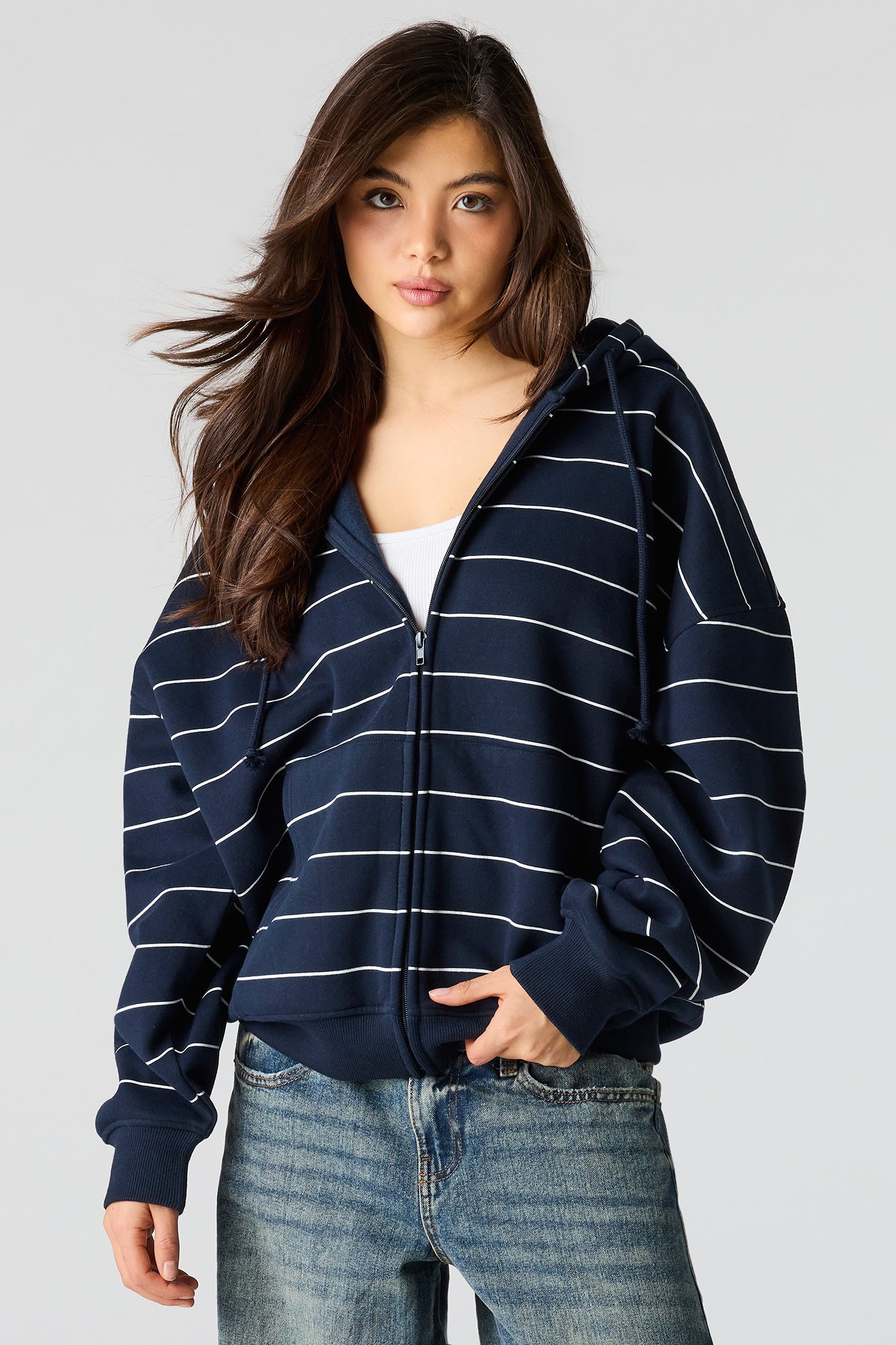 Luxe Fleece Oversized Zip Hoodie