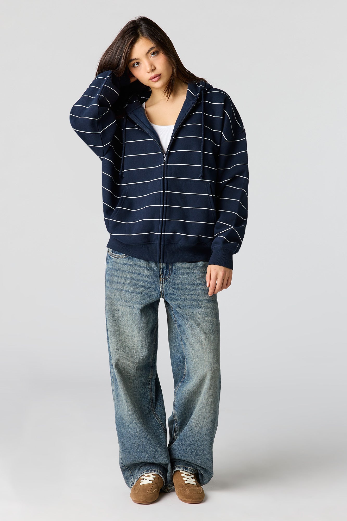 Luxe Fleece Oversized Zip Hoodie