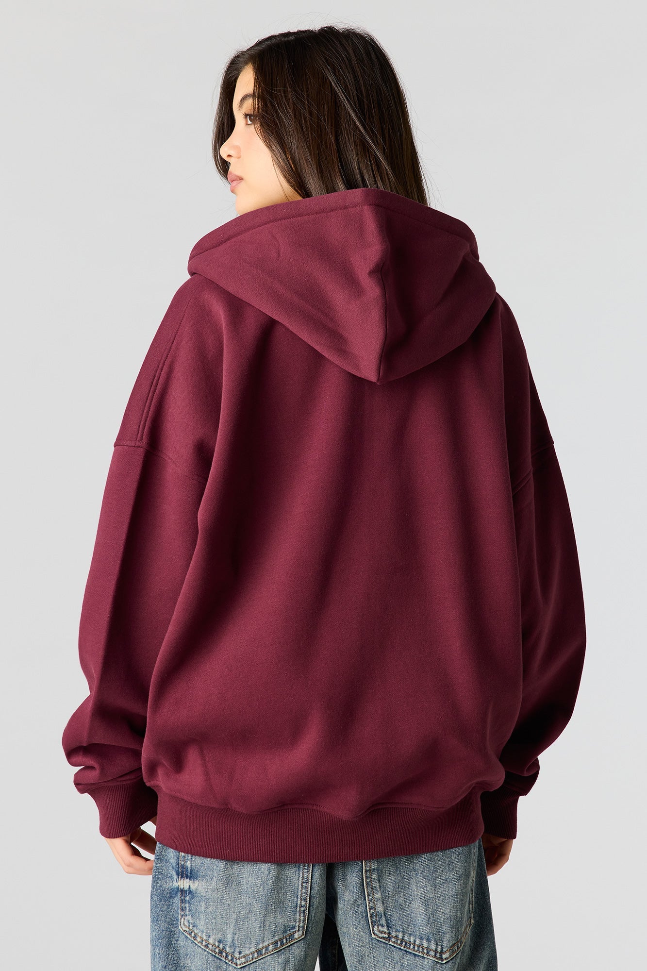 Luxe Fleece Oversized Zip Hoodie