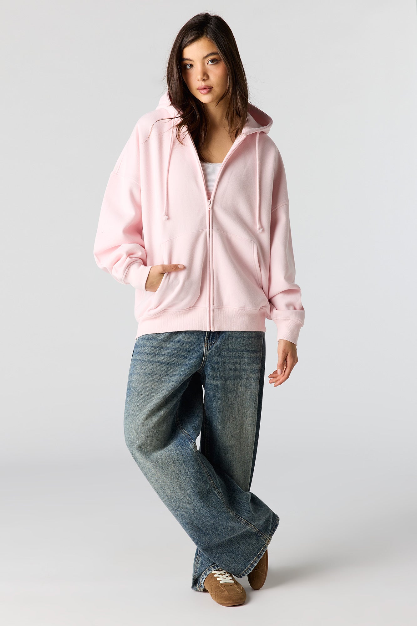 Luxe Fleece Oversized Zip Hoodie