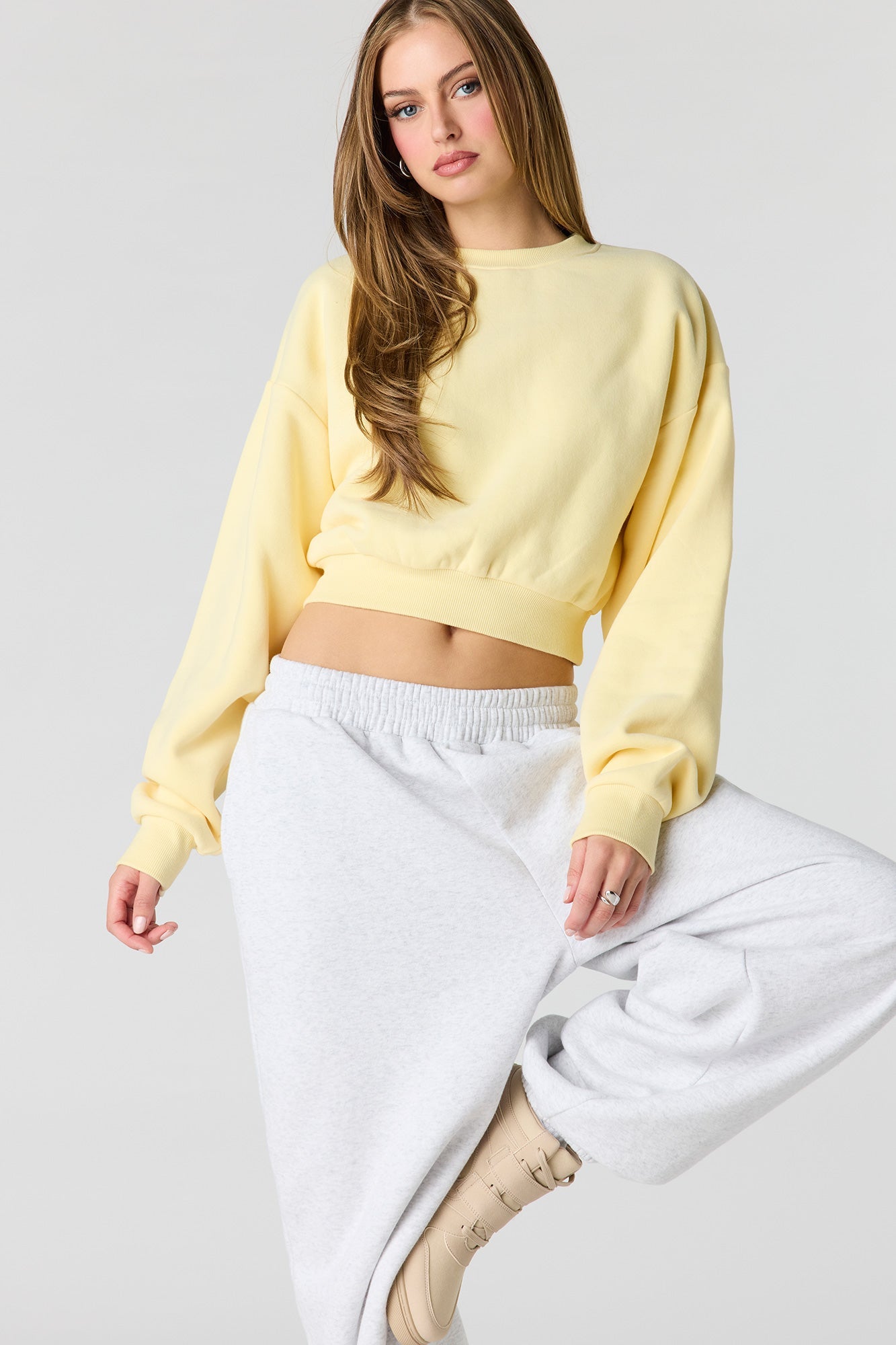 Luxe Fleece Boxy Sweatshirt