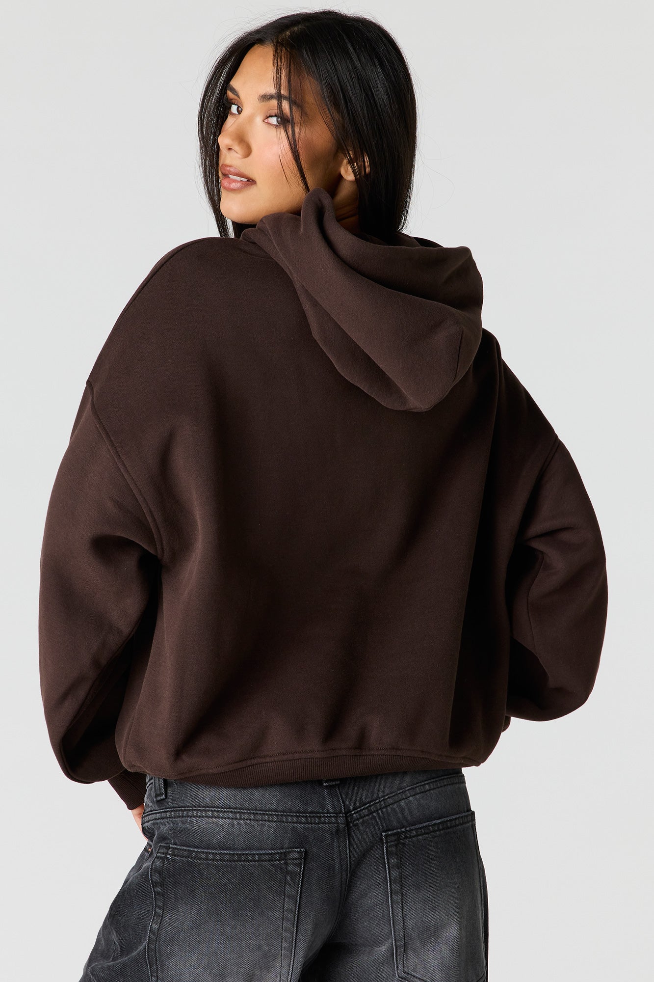 Luxe Fleece Graphic Boyfriend Hoodie