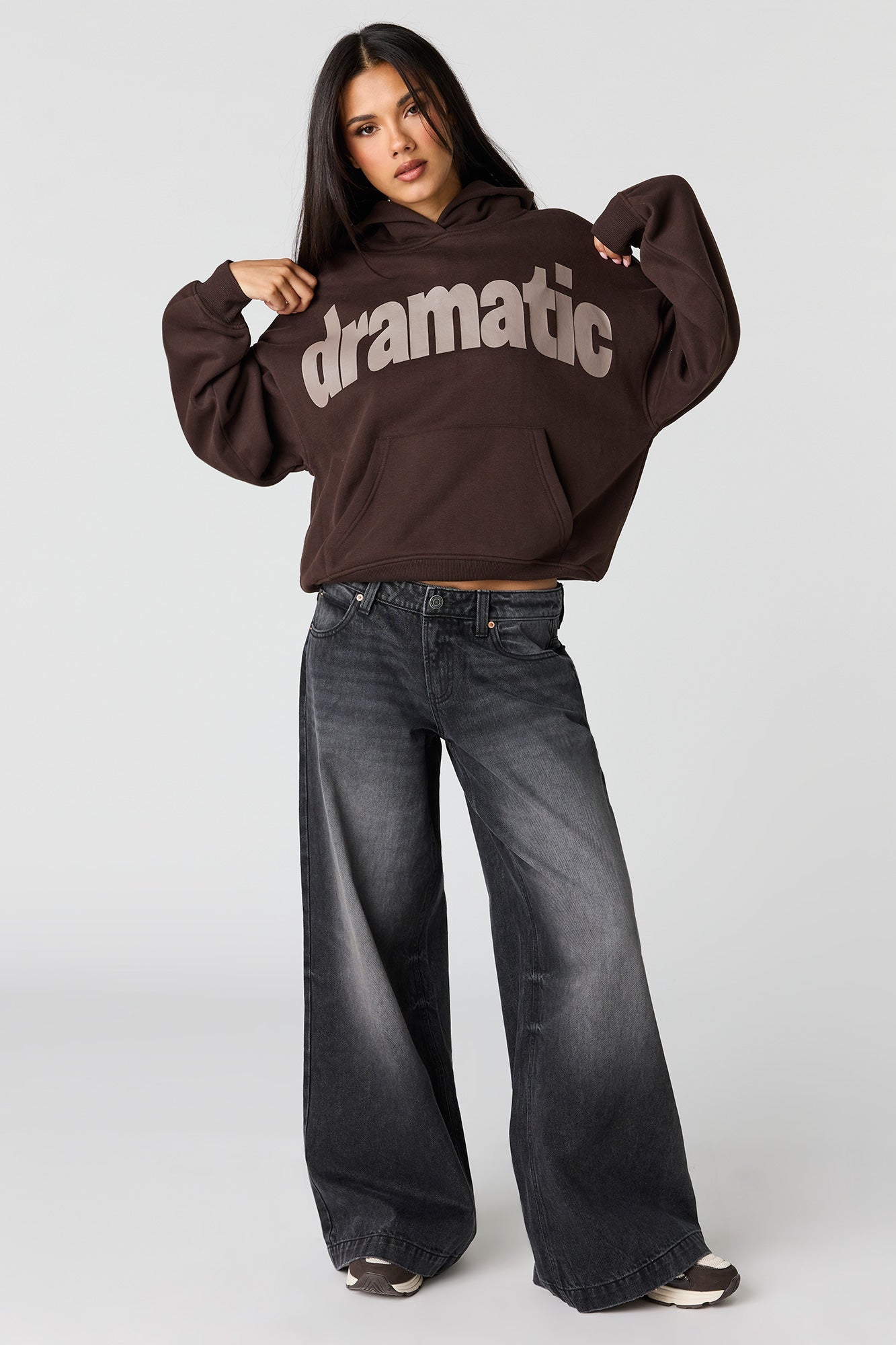 Luxe Fleece Graphic Boyfriend Hoodie