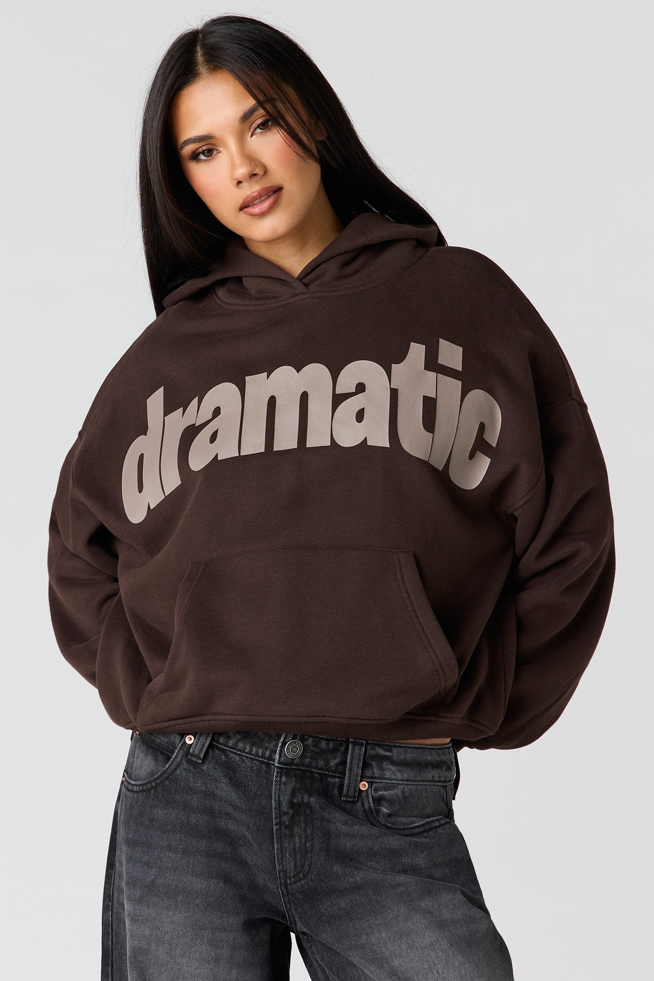 Luxe Fleece Graphic Boyfriend Hoodie