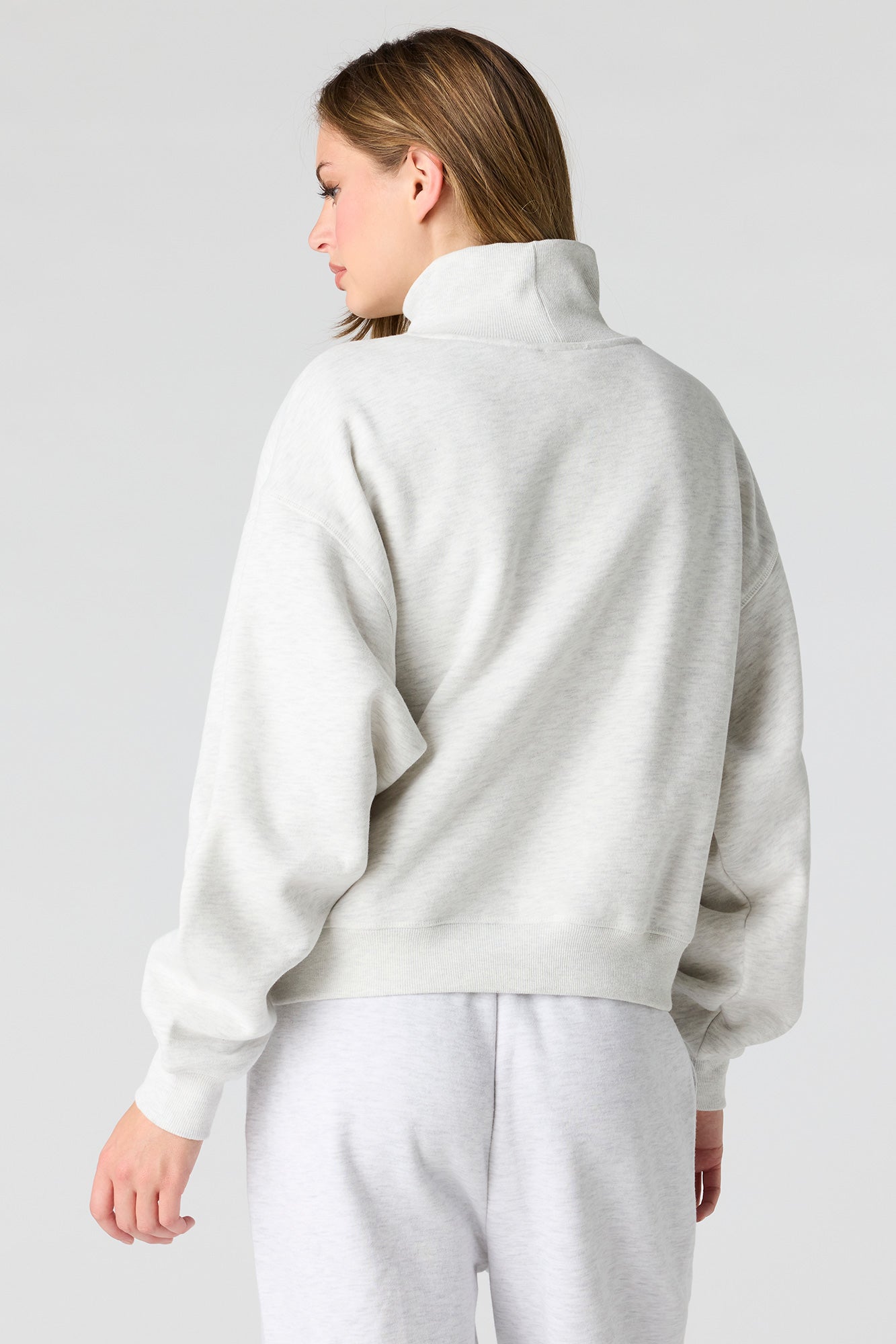 Luxe Fleece Mock Neck Sweatshirt