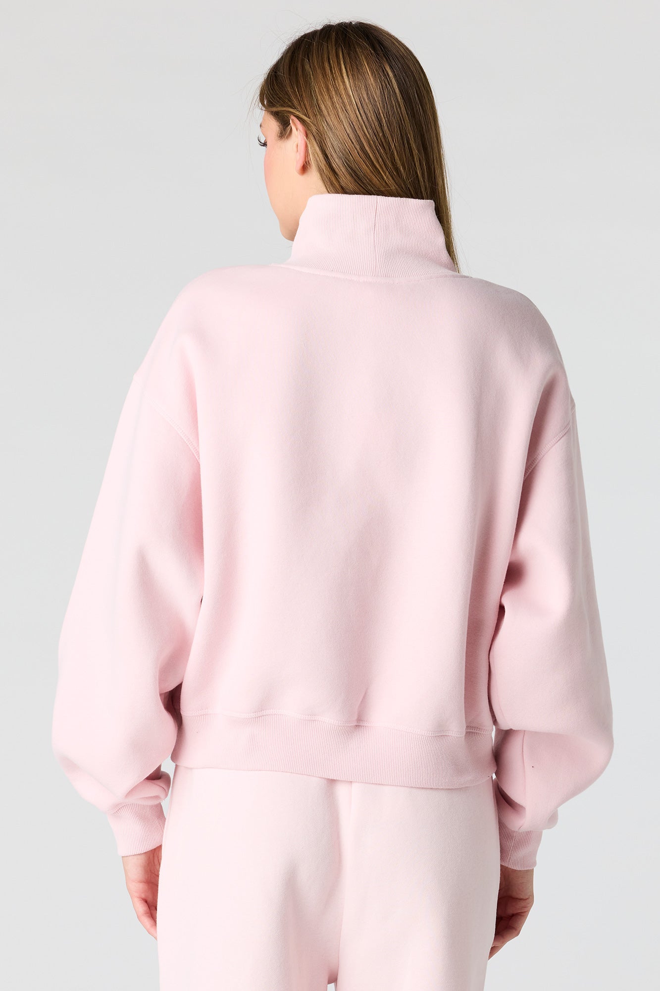 Luxe Fleece Mock Neck Sweatshirt