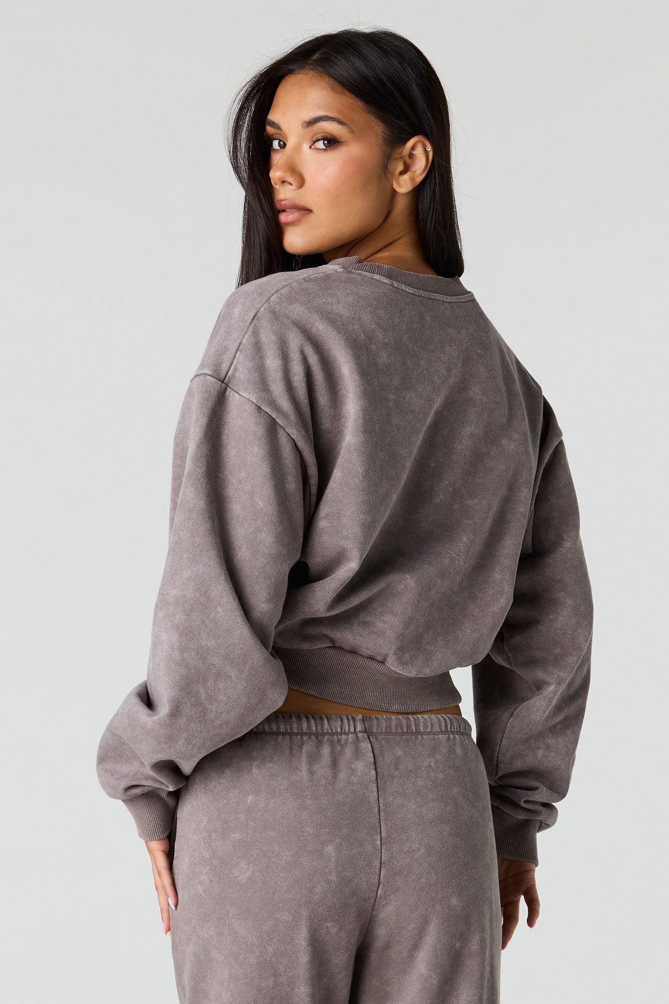 Luxe Fleece Washed Boxy Sweatshirt