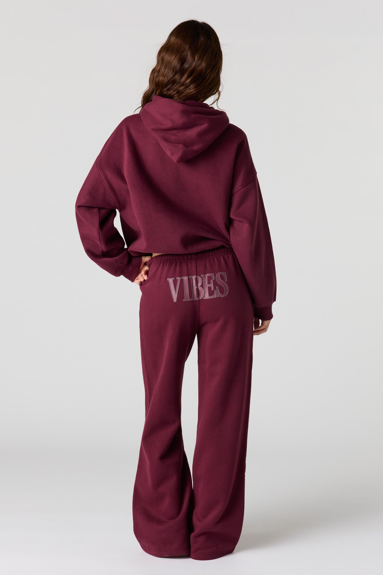 Luxe Fleece Graphic Wide Leg Sweatpant