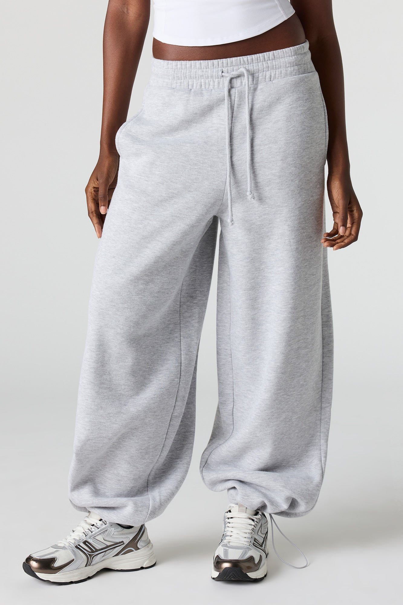 Luxe Fleece Barrel Jogger