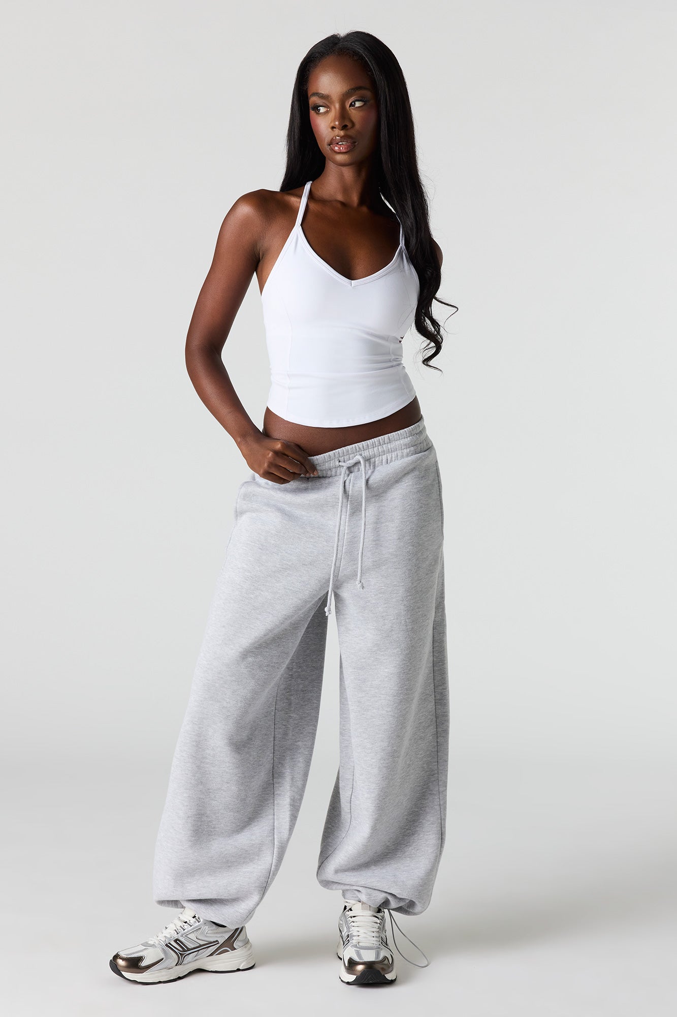 Luxe Fleece Barrel Jogger