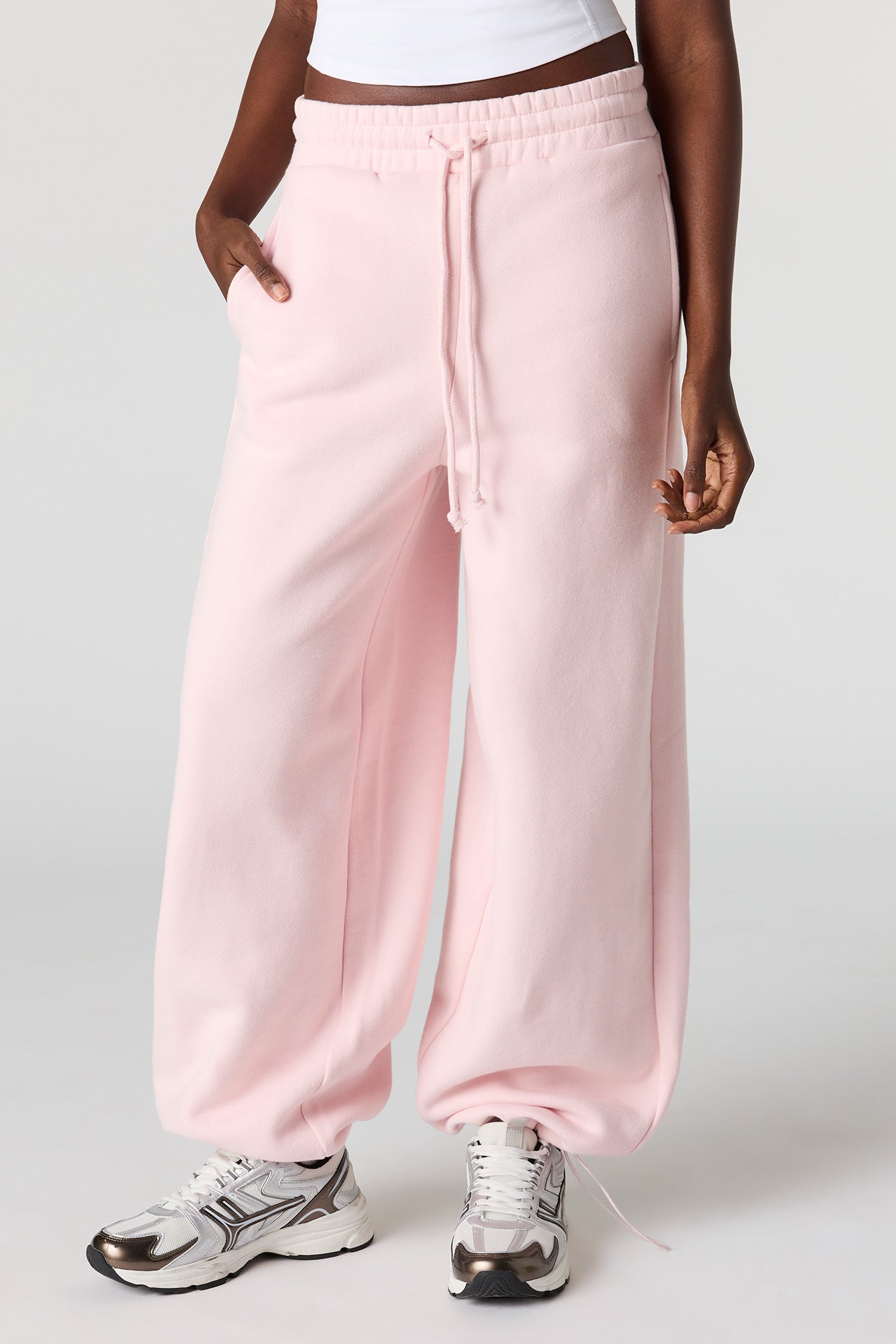 Luxe Fleece Barrel Jogger