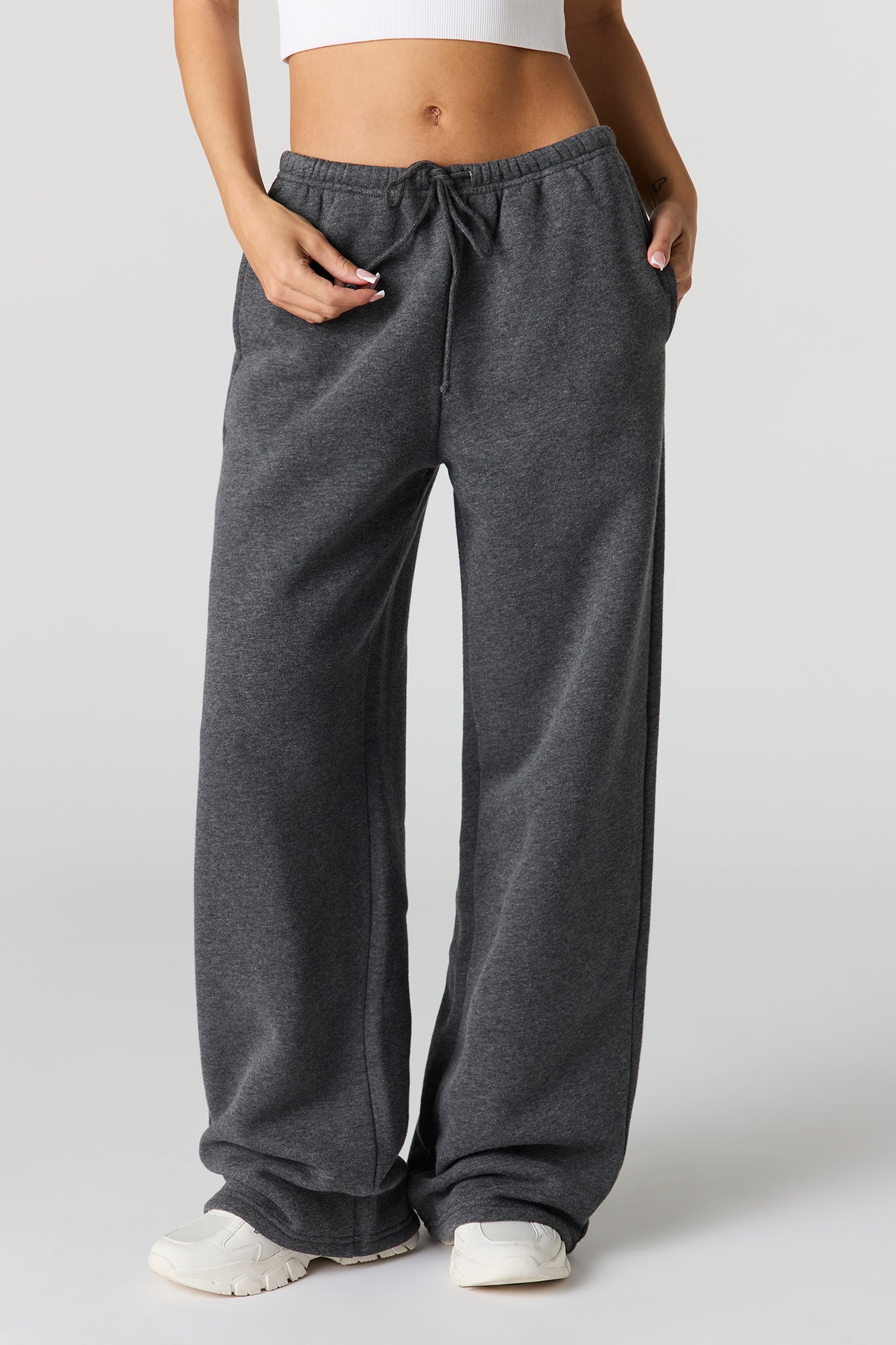 Luxe Fleece Wide Leg Sweatpant