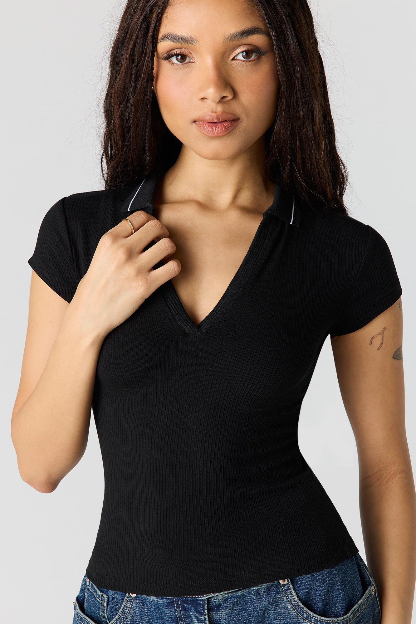 Ribbed Polo