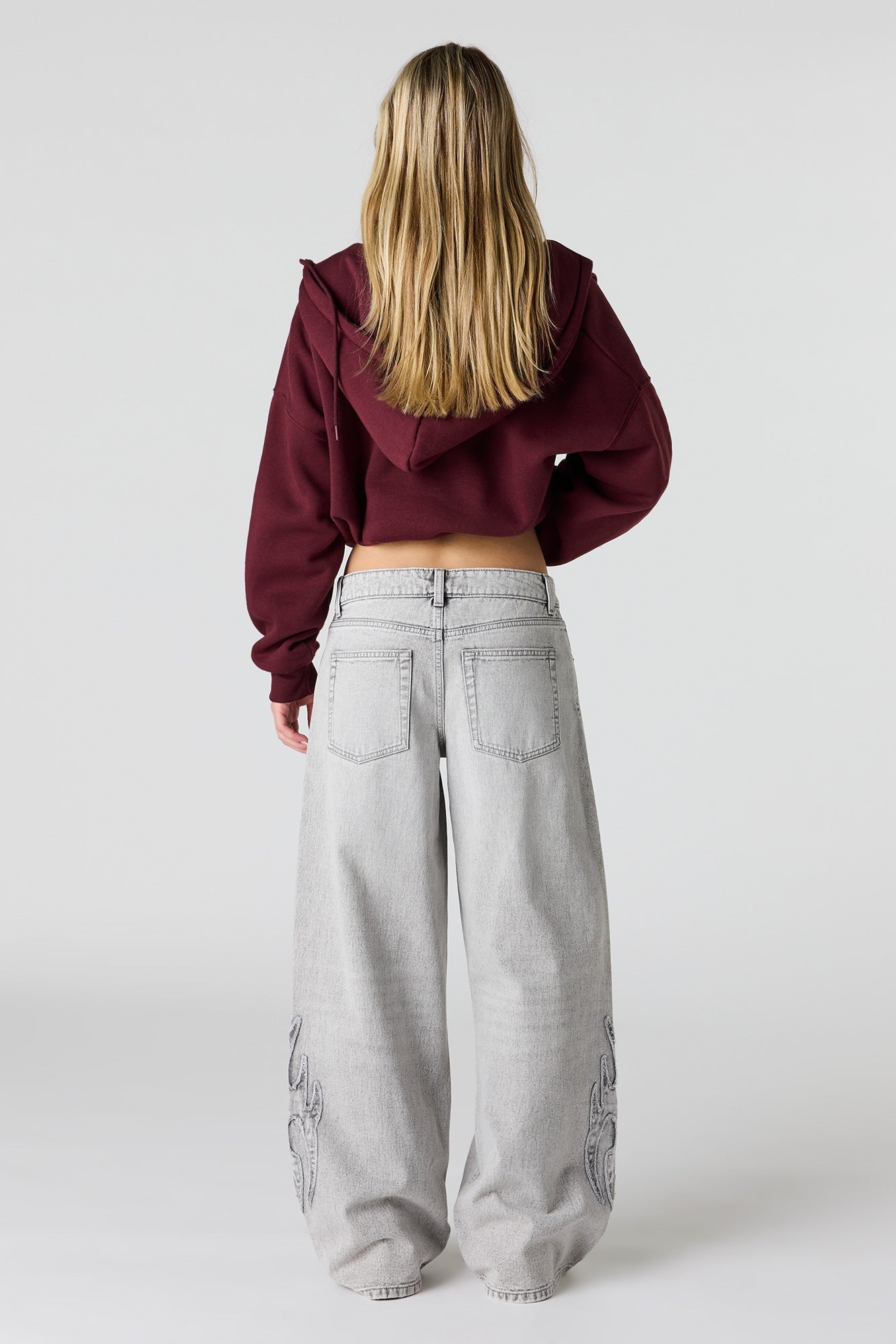 London Low Rise Super Baggy Patched Jean