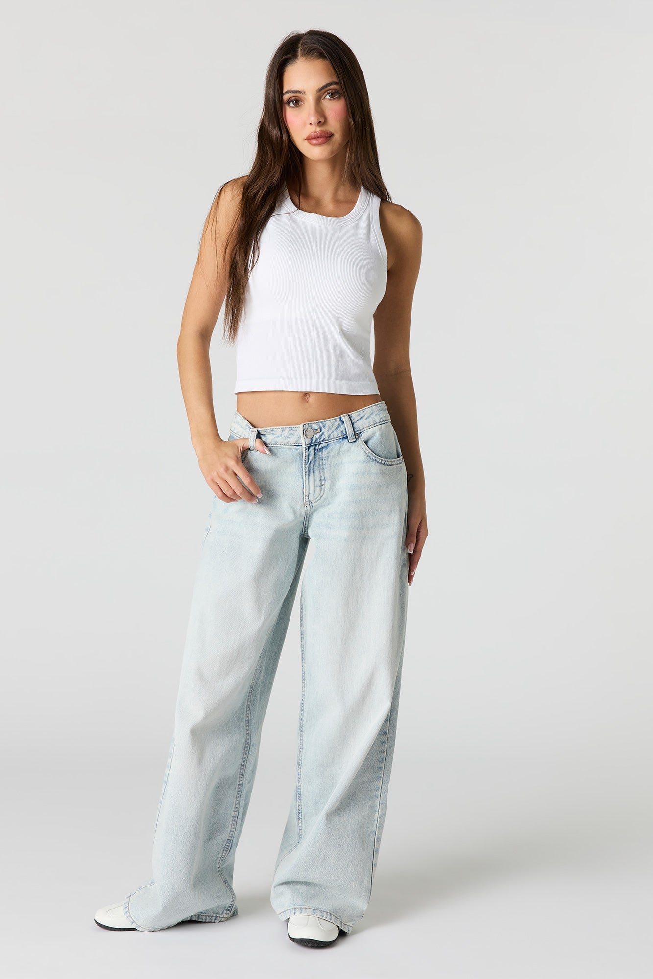 London Low Rise Super Baggy Patched Jean