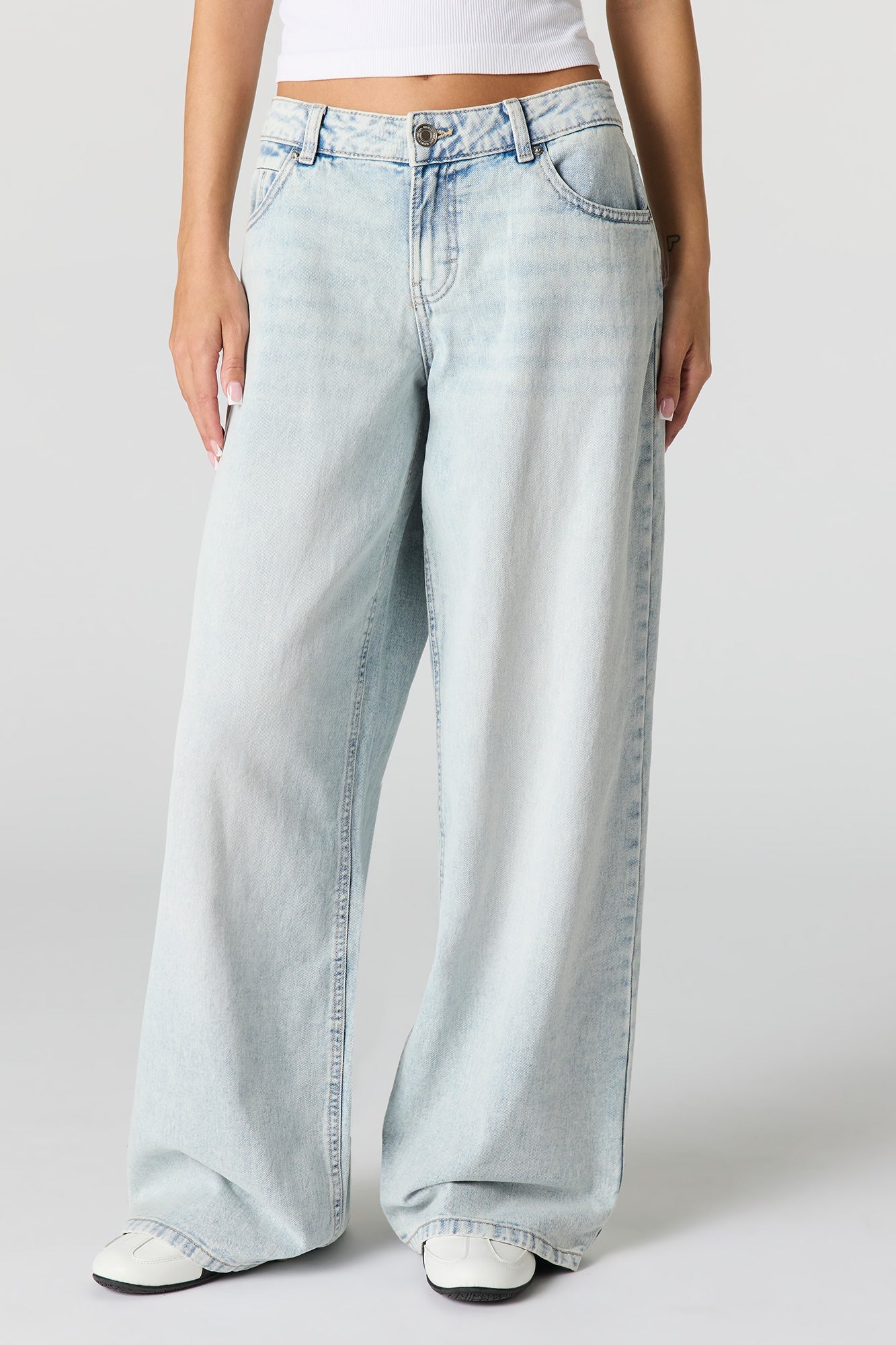 London Low Rise Super Baggy Patched Jean