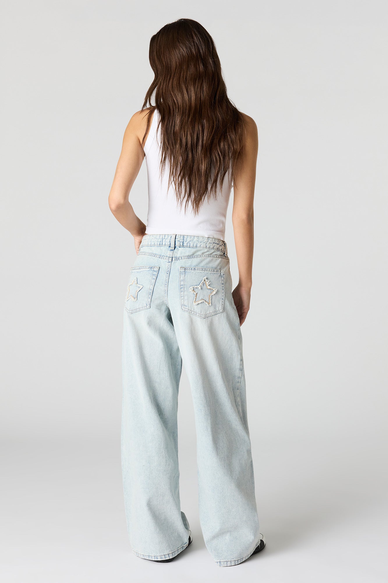 London Low Rise Super Baggy Patched Jean