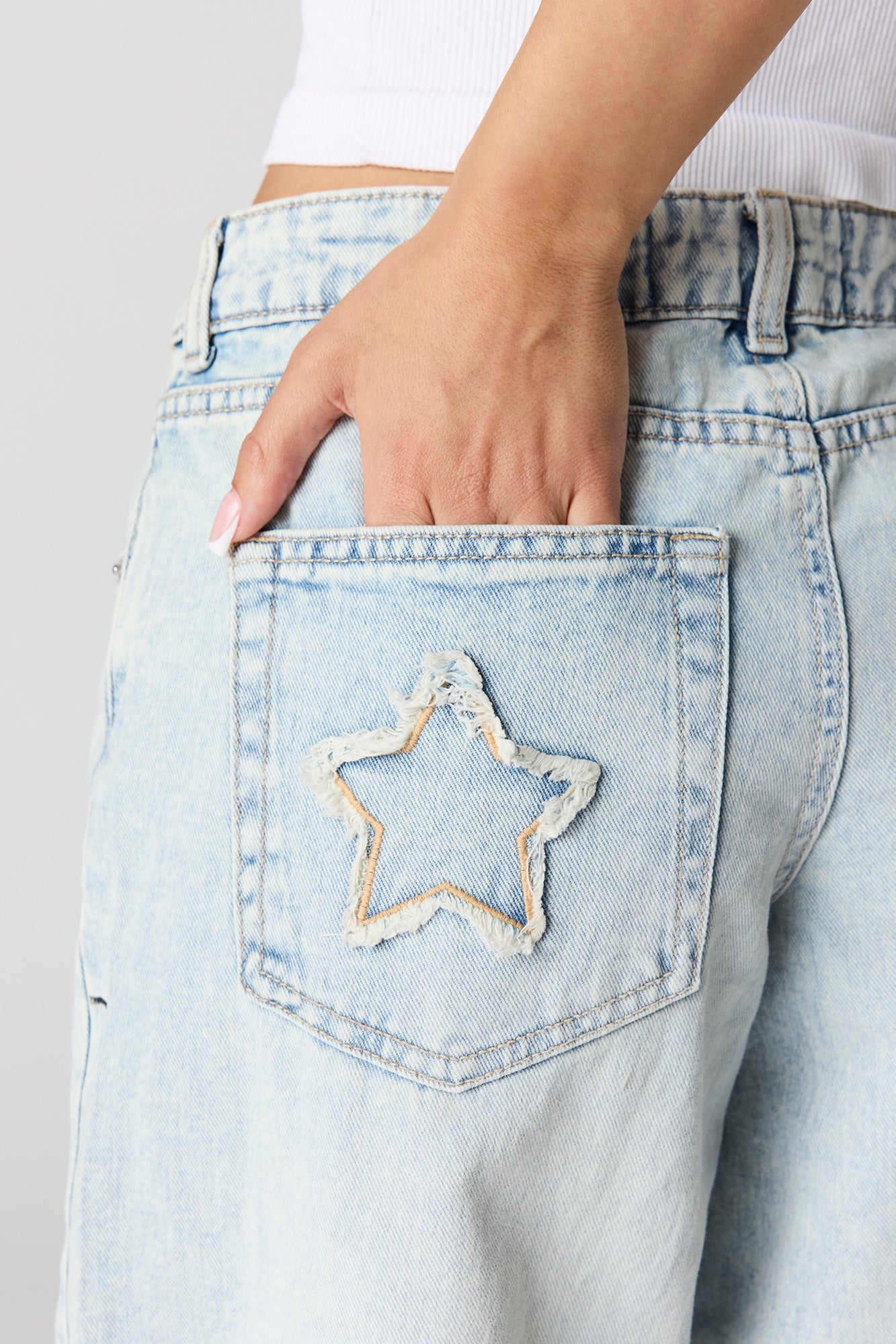 London Low Rise Super Baggy Patched Jean