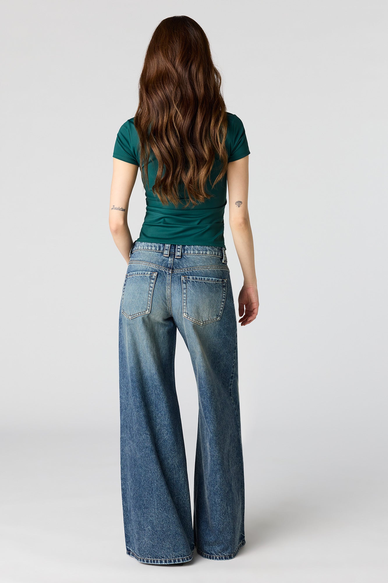 Low Rise Superwide Leg Jean