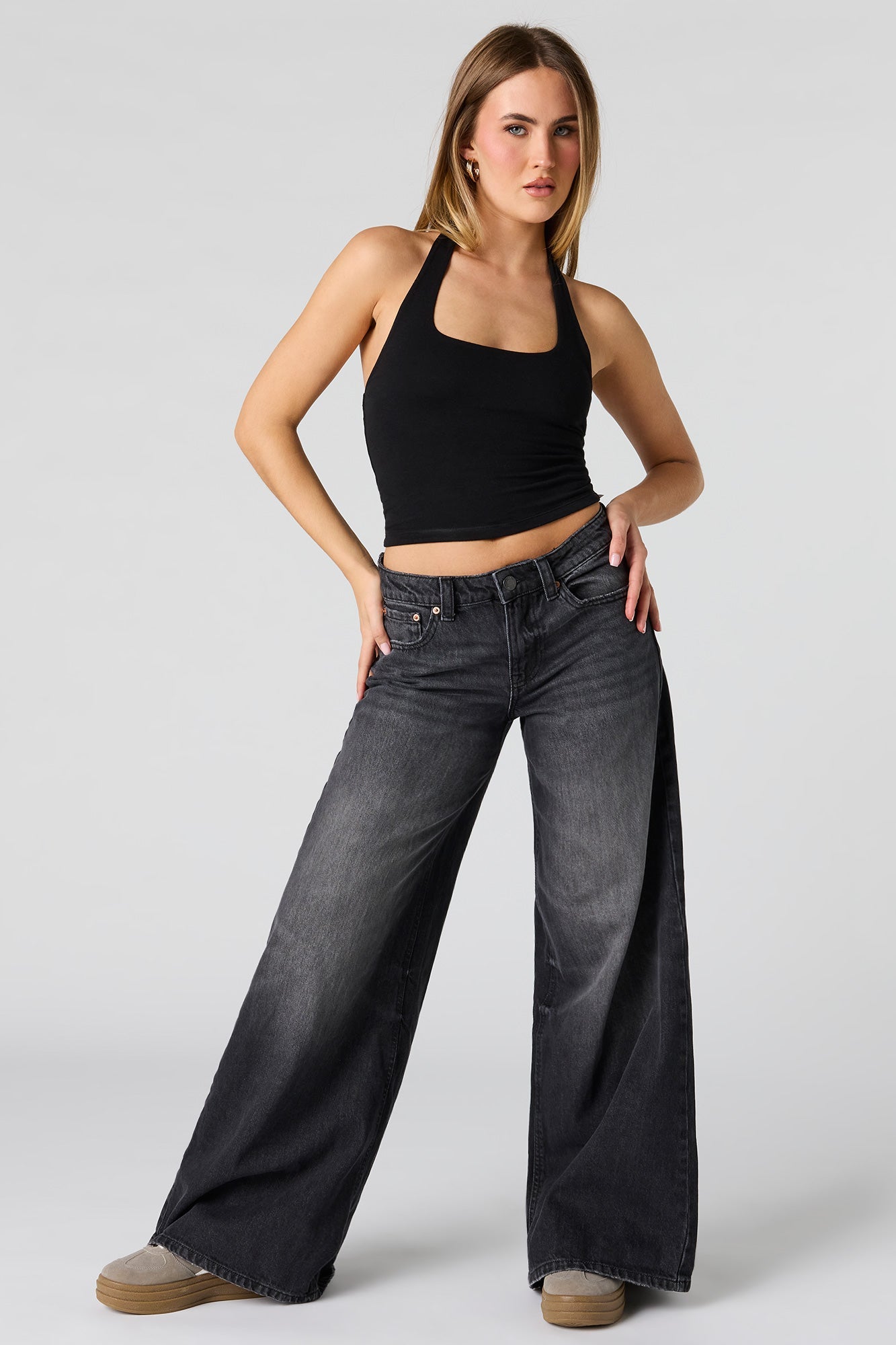 Low Rise Superwide Leg Jean