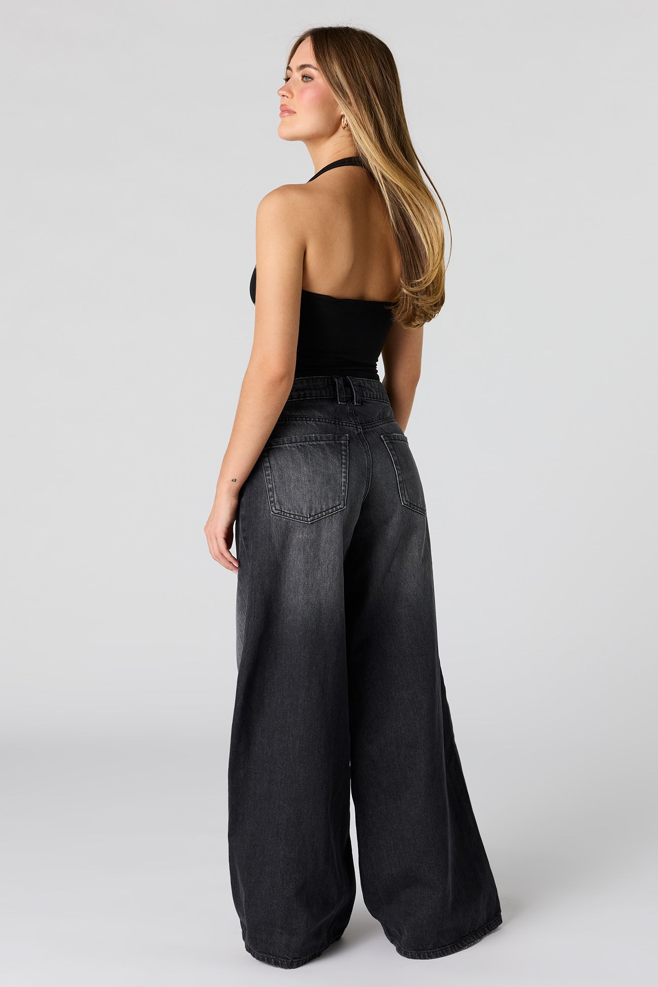 Low Rise Superwide Leg Jean