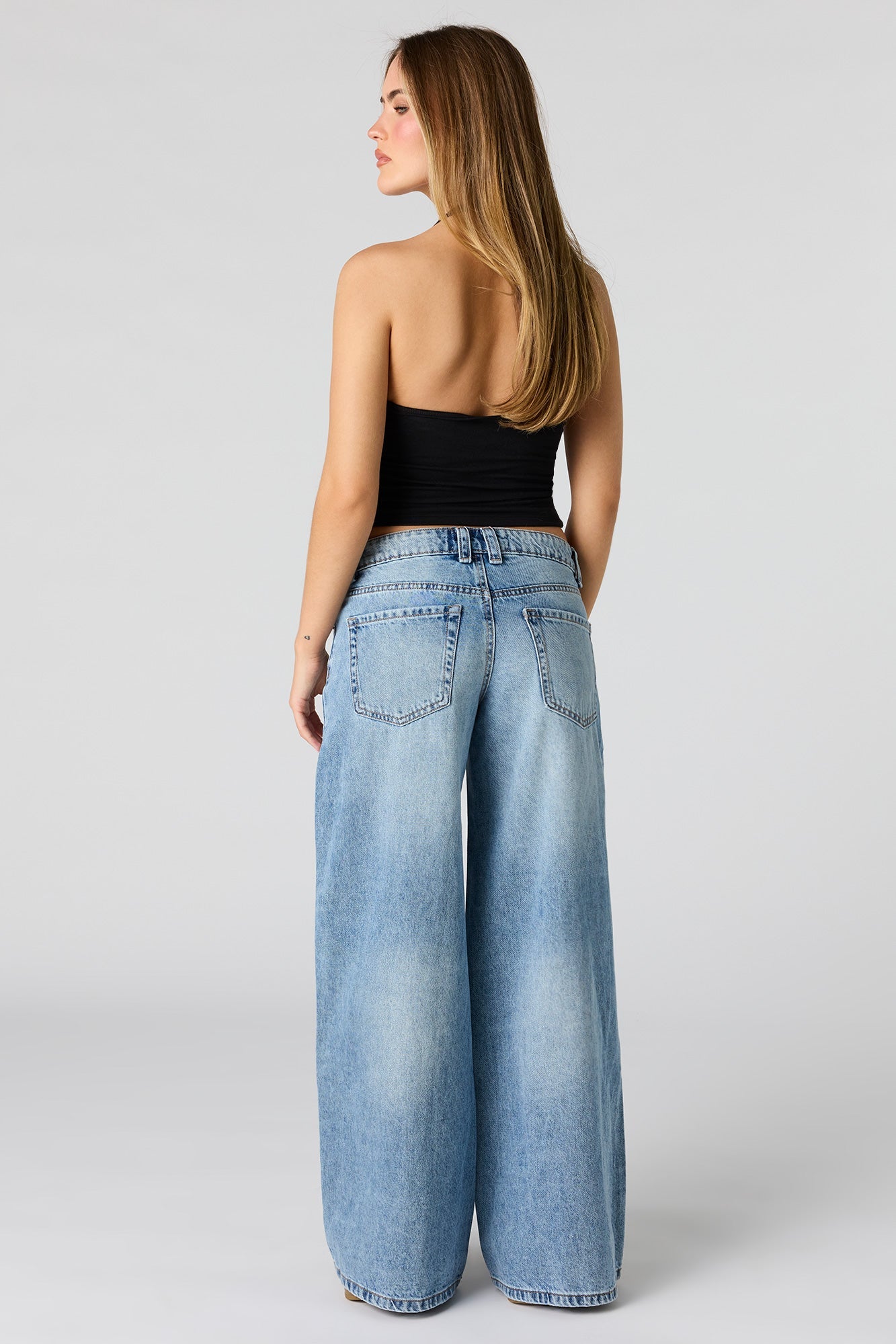 Low Rise Superwide Leg Jean