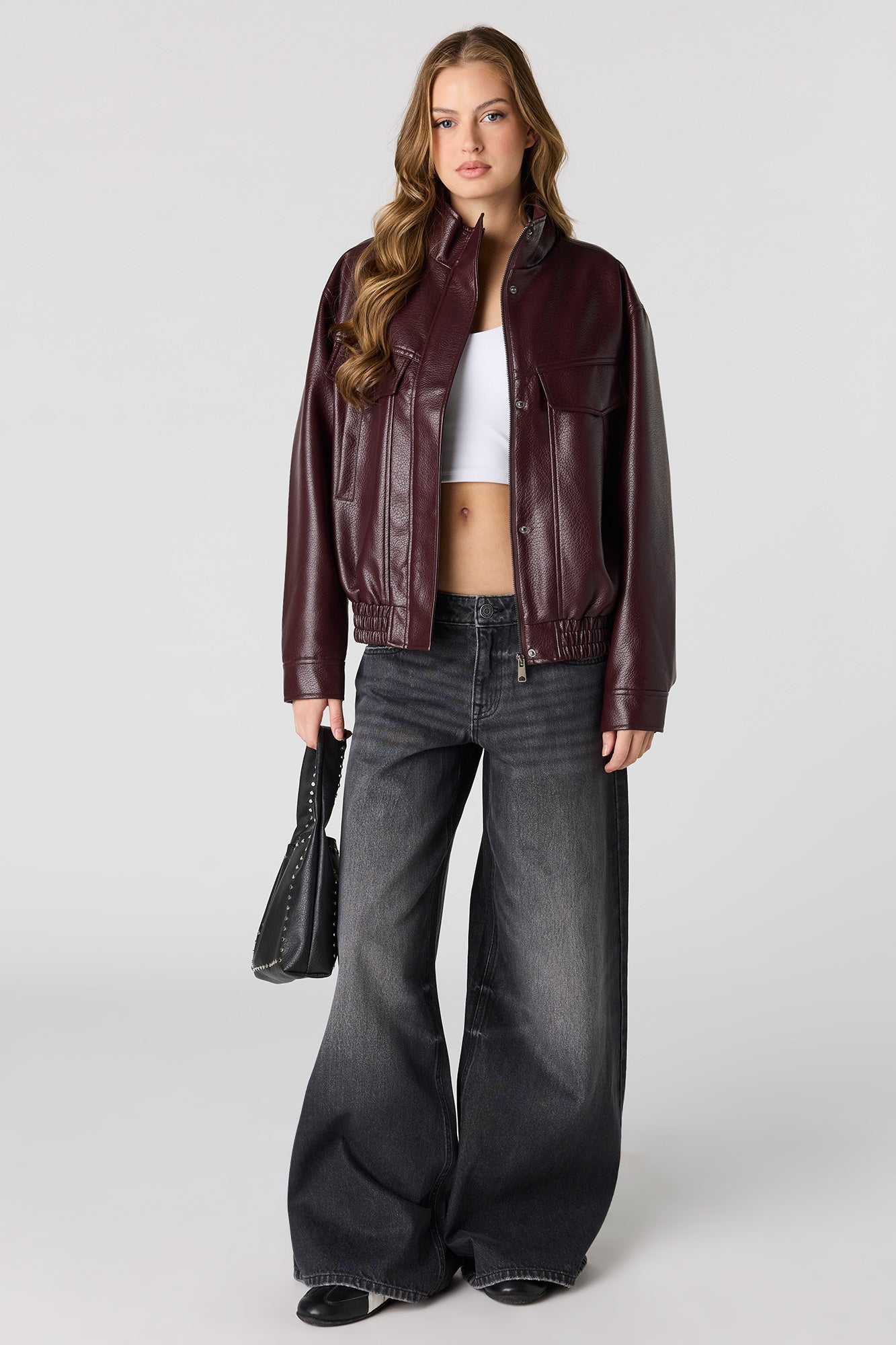 Mid Rise Superwide Leg Jean