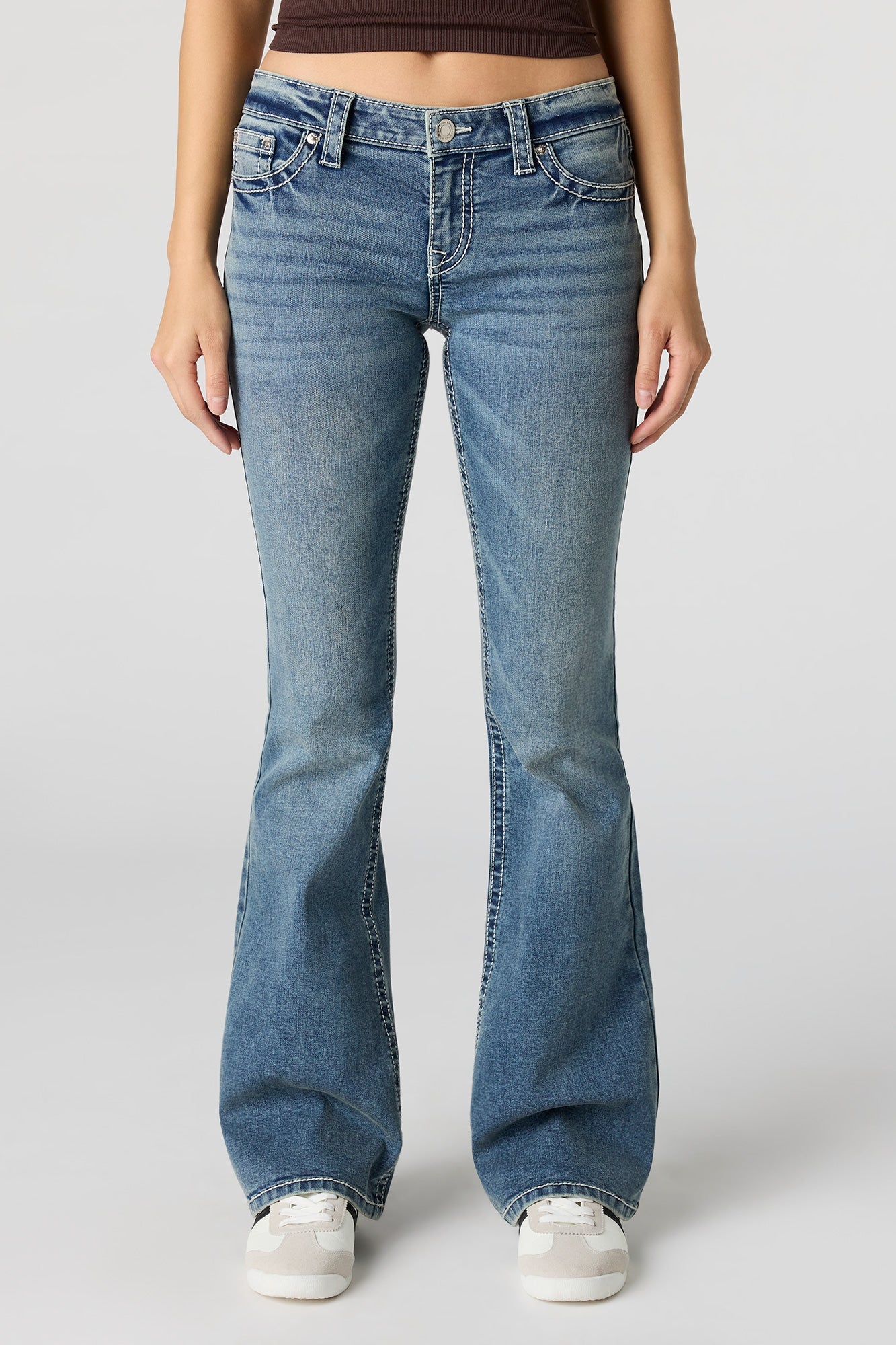 Stretch Low Rise Flare Jean