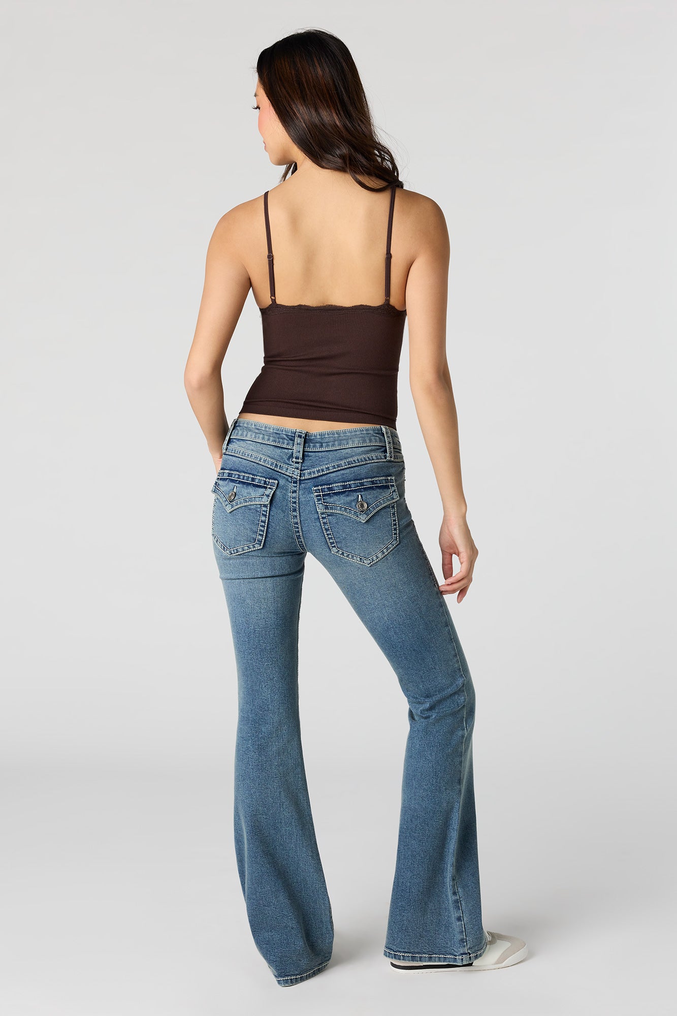 Stretch Low Rise Flare Jean