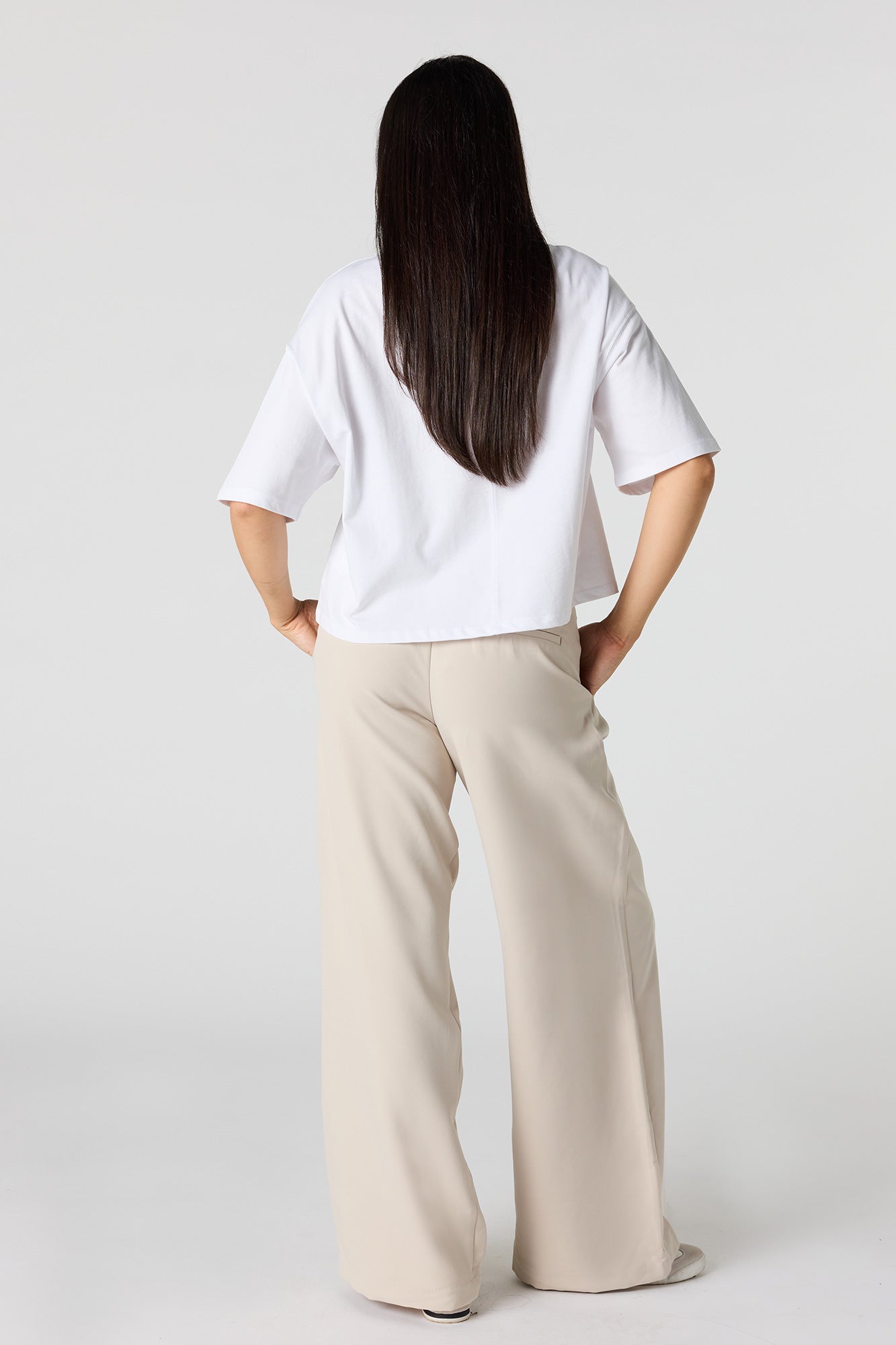 Belted Baggy Dress Pant