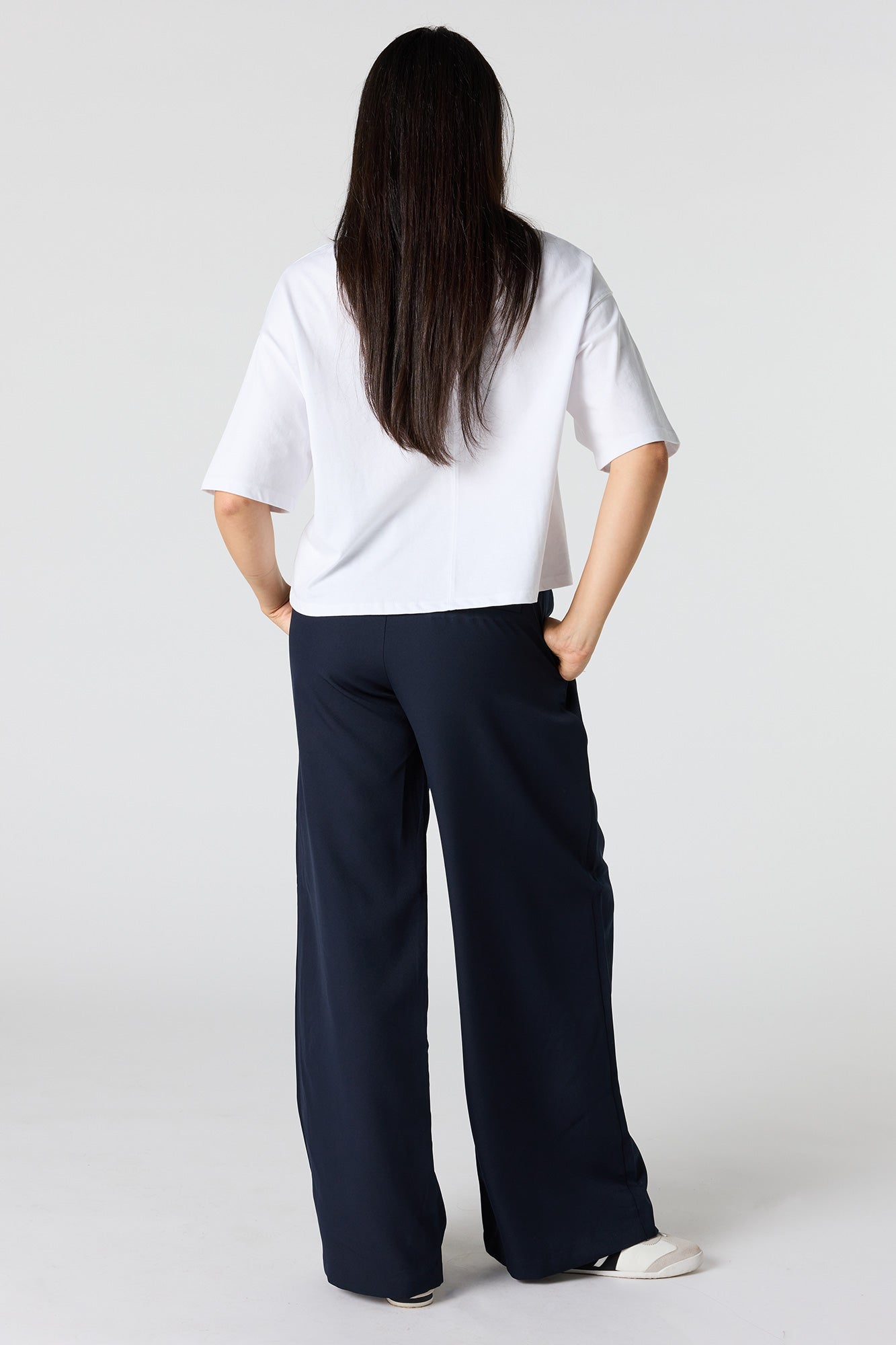 Belted Baggy Dress Pant