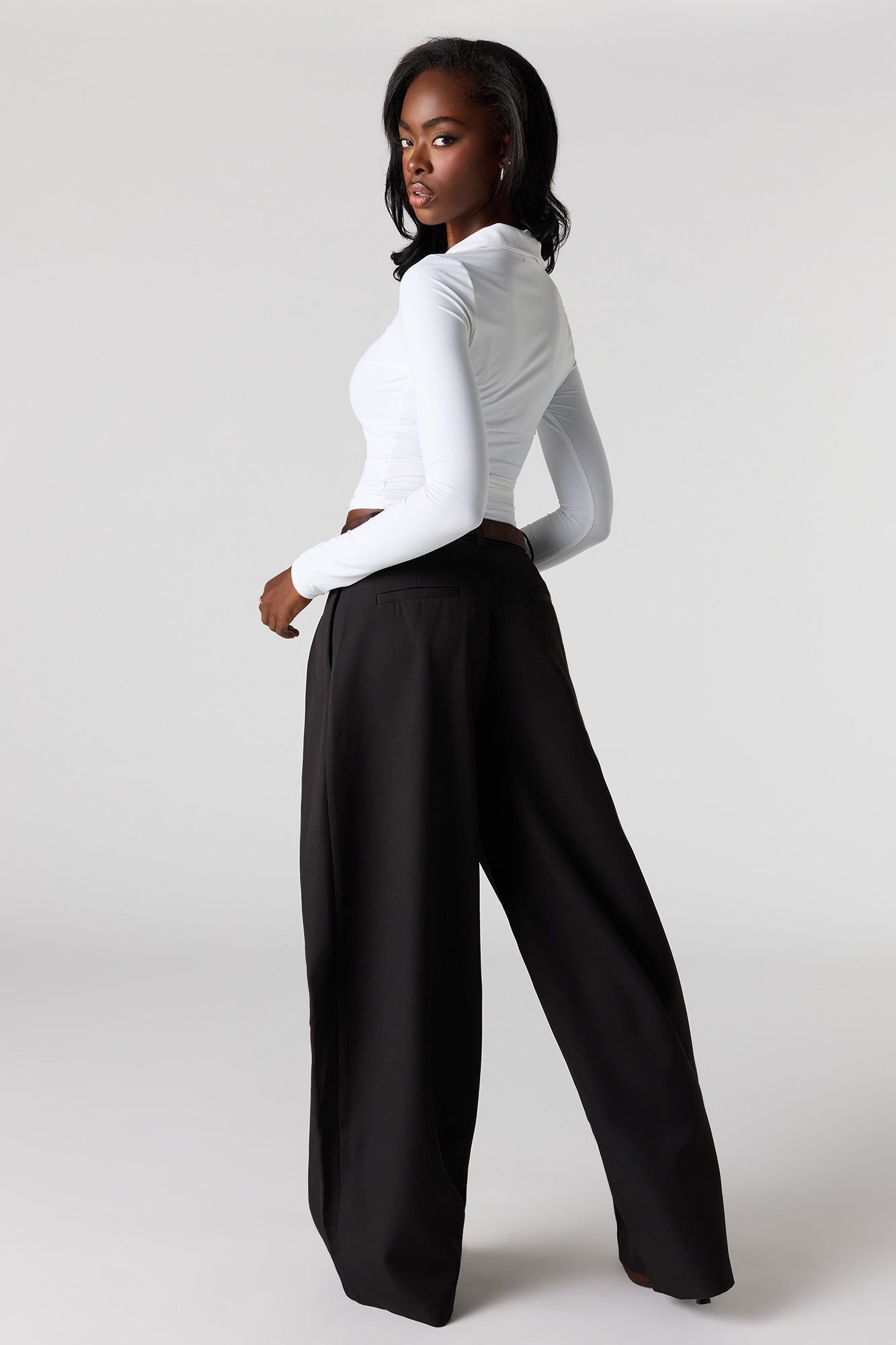 Baggy Dress Pant with Belt