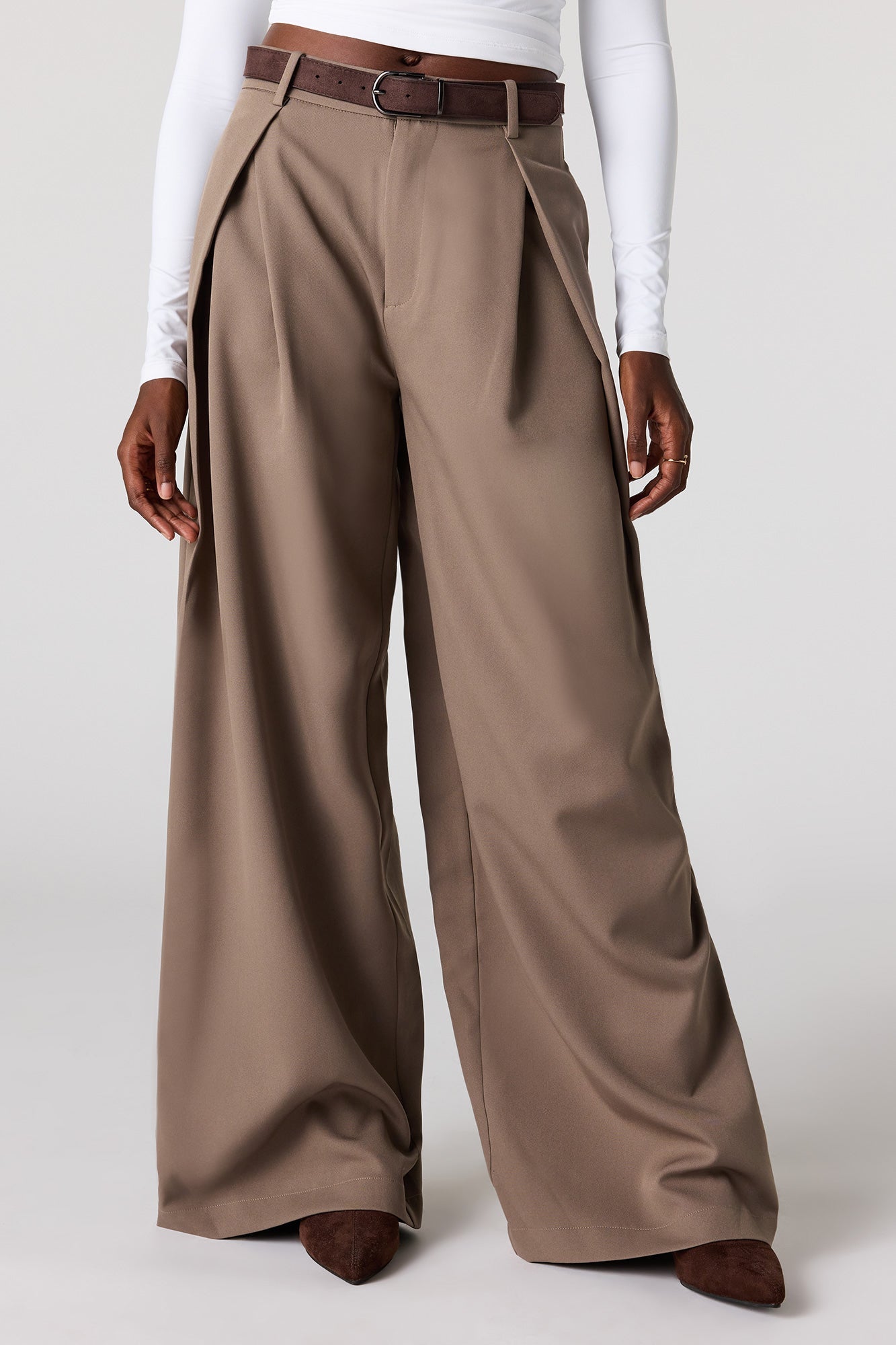 Baggy Dress Pant with Belt