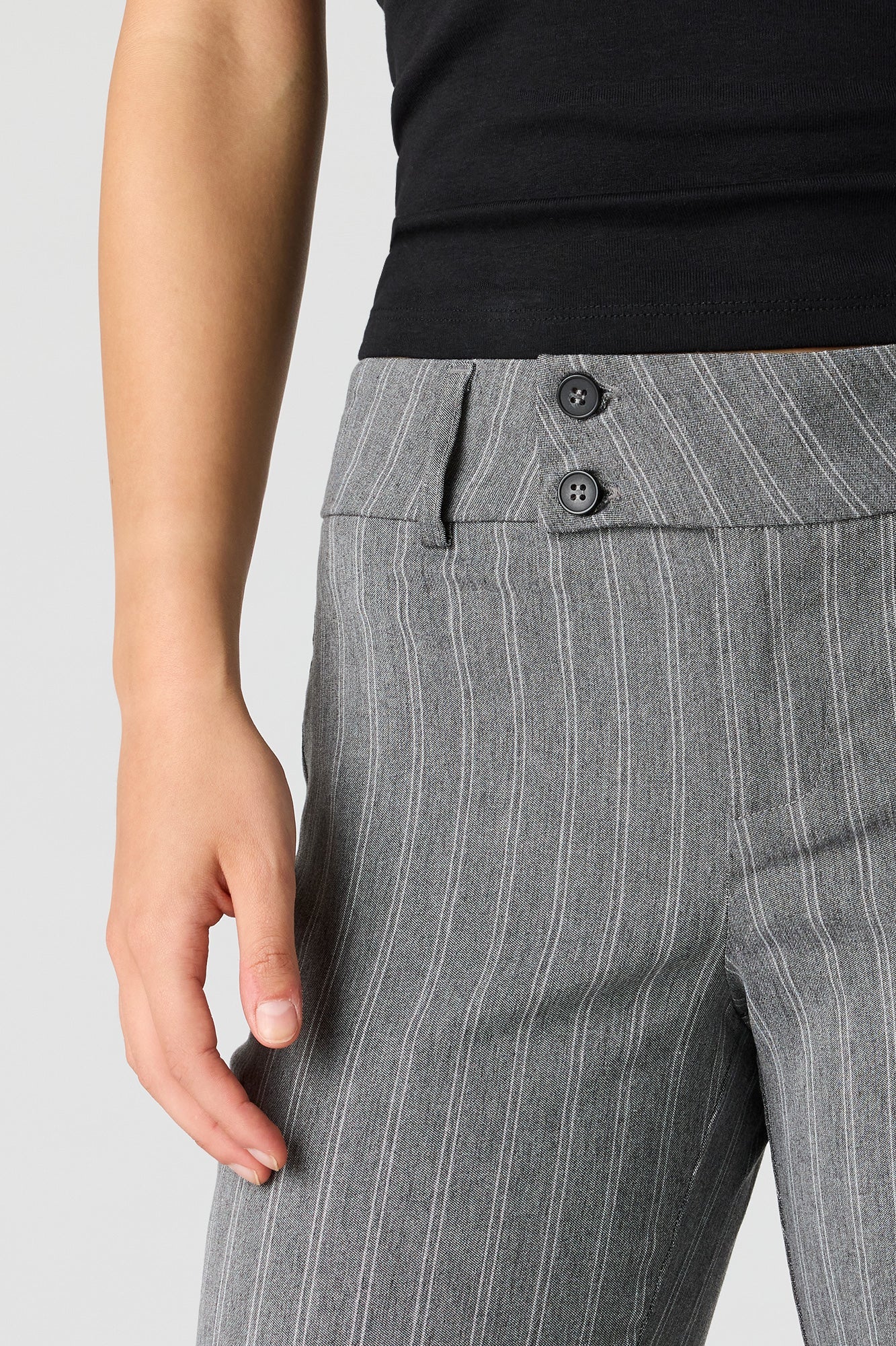 Mid Rise Flare Dress Pant