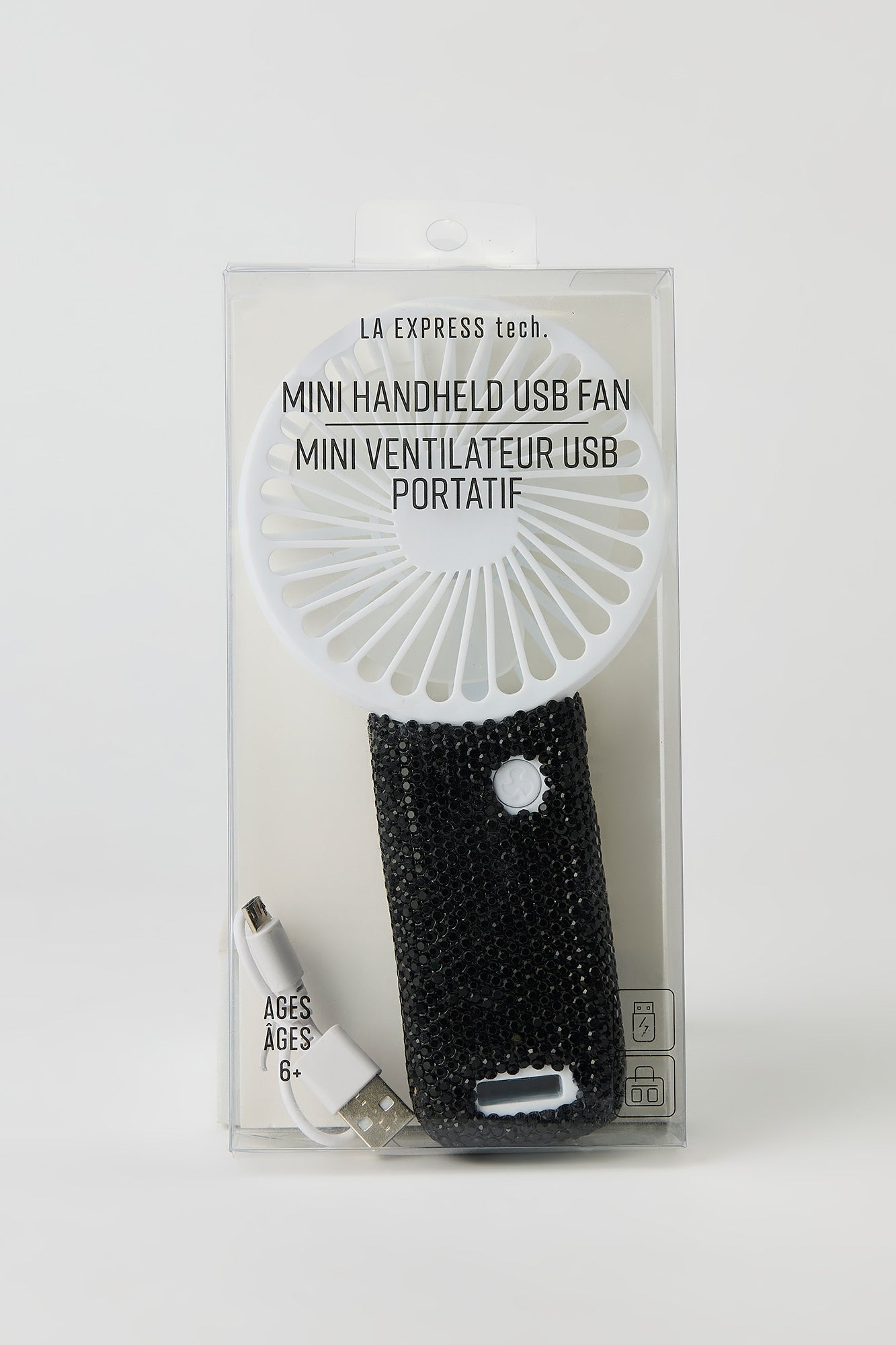 Rhinestone Handheld Mini Fan